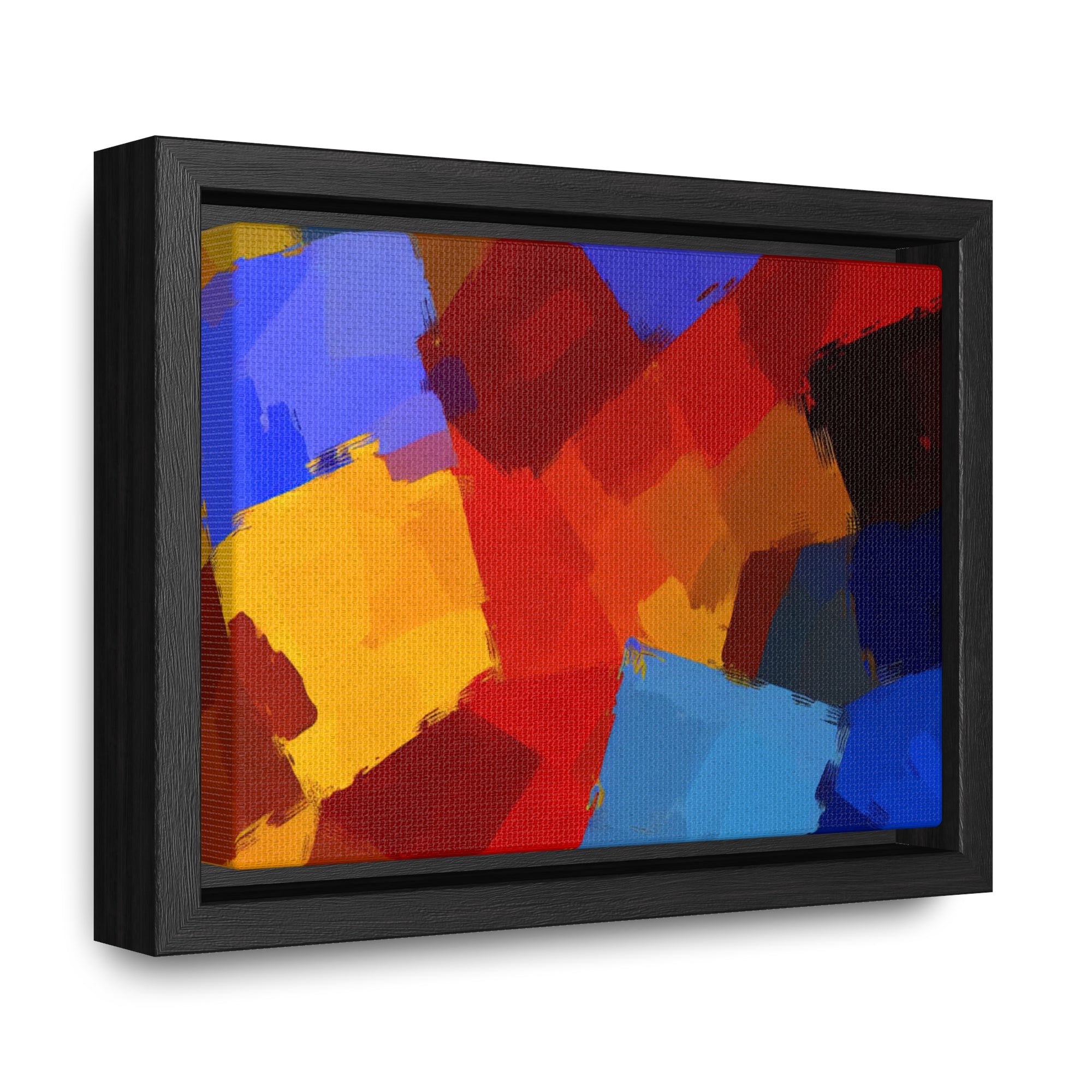 Prismatic Whirl and Flow | Framed Canvas