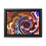 Elysian Whirls and Splashes | Framed Canvas