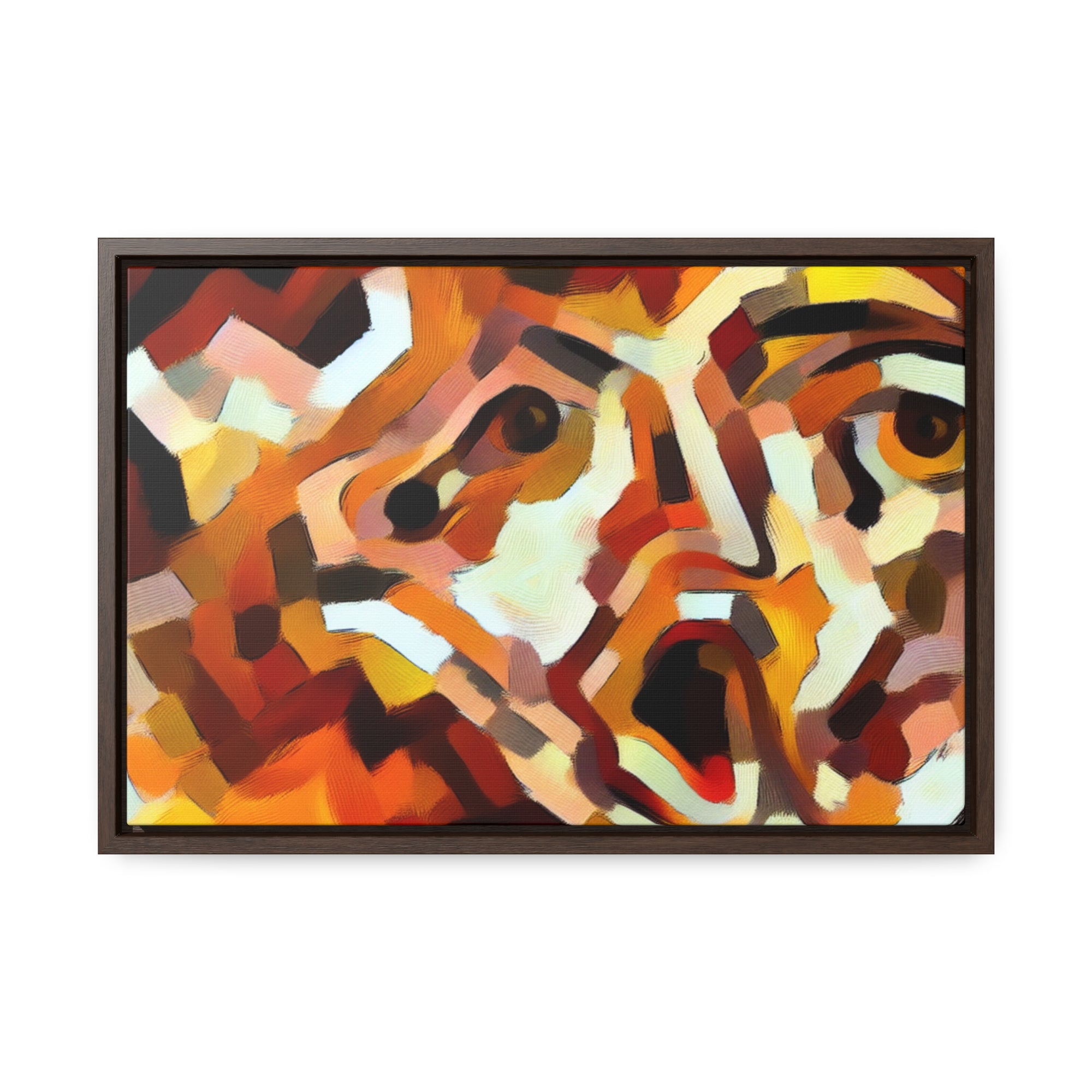 Fiery Unraveling and Dread | Framed Canvas