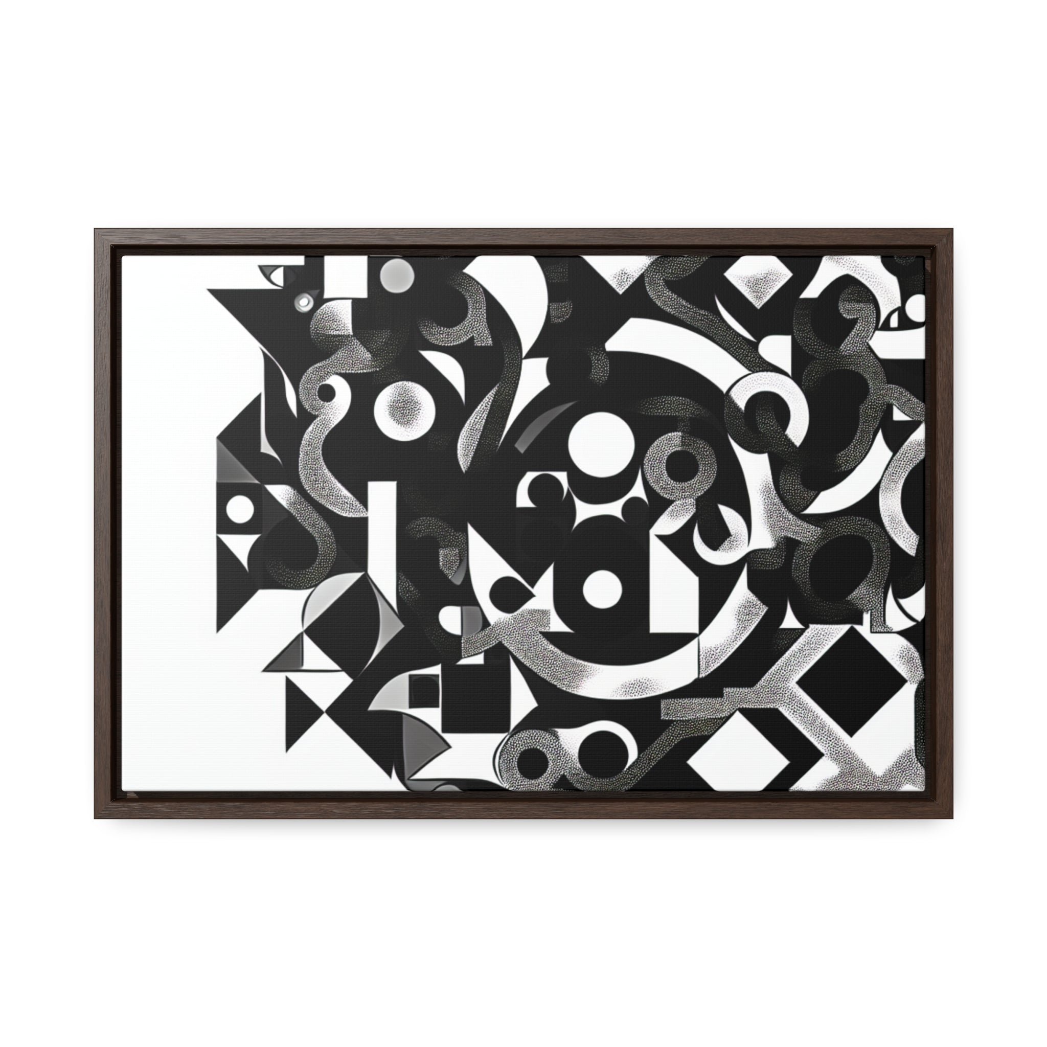 Eclipse of Contrast | Framed Canvas