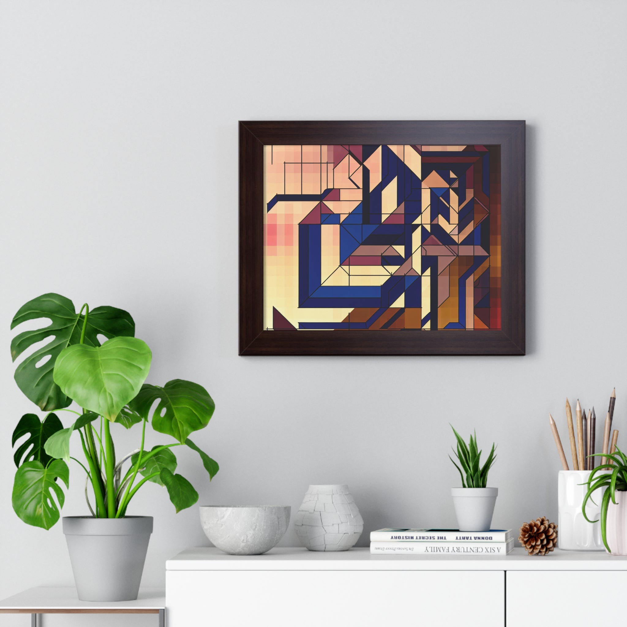 Fluid Geometry and Harmony | Framed Print