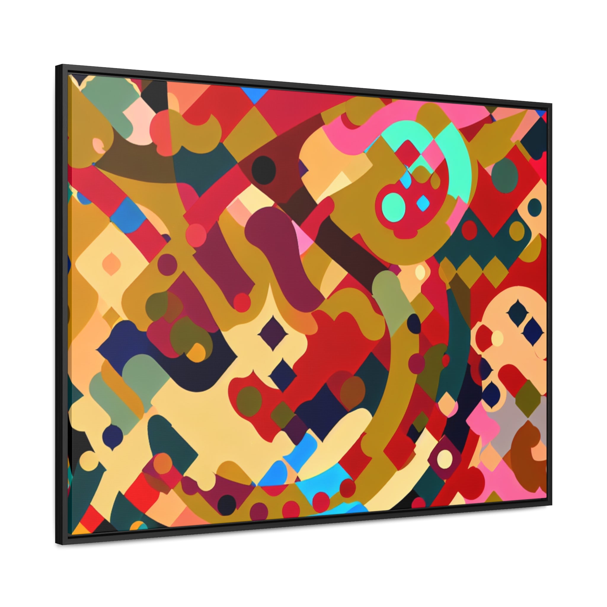 Whispers of Color and Form | Framed Canvas