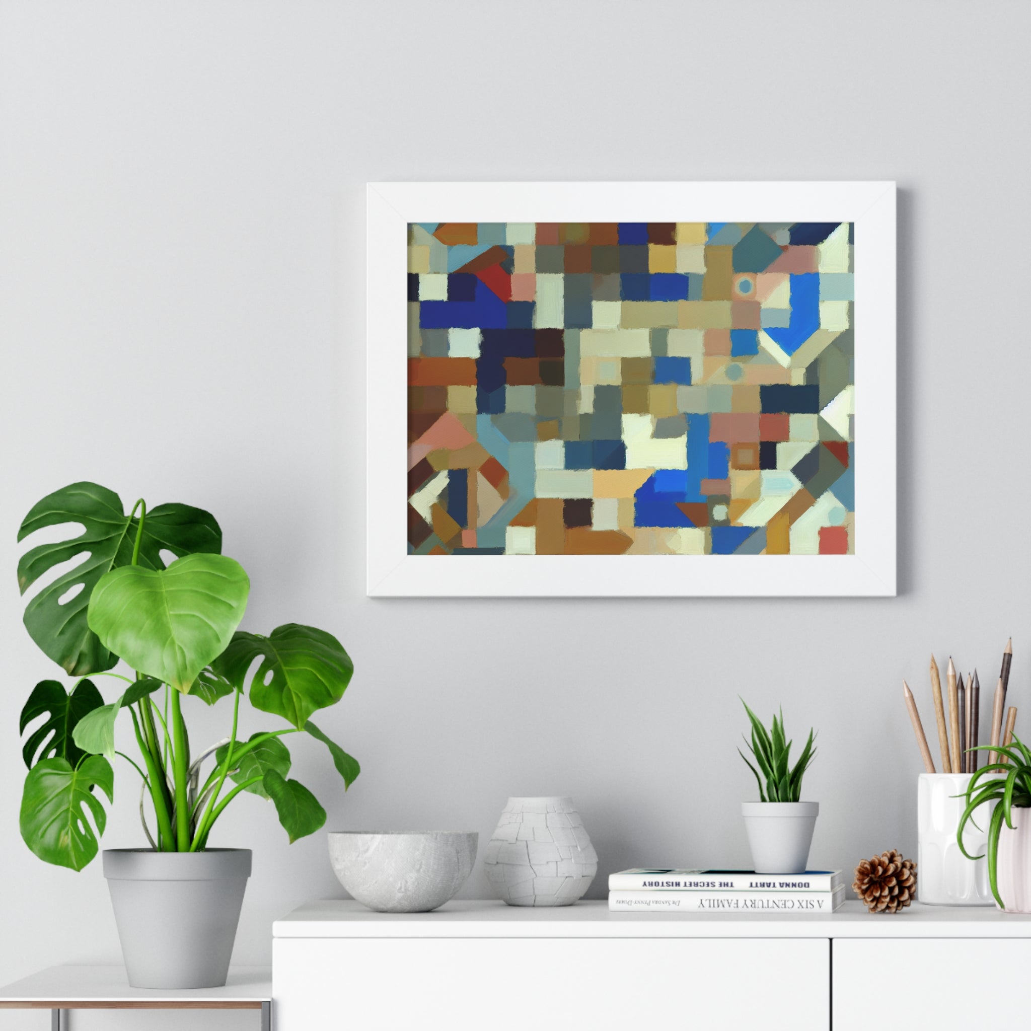 Fractured Symphony of Color | Framed Print