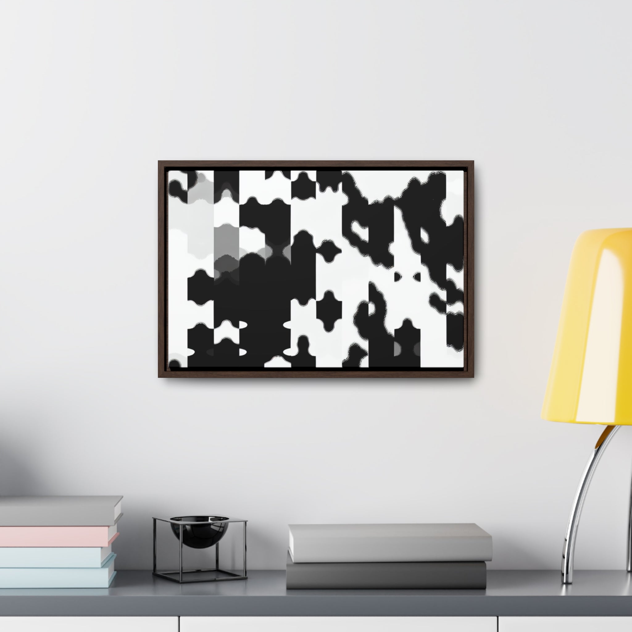 Tension in Monochrome | Framed Canvas