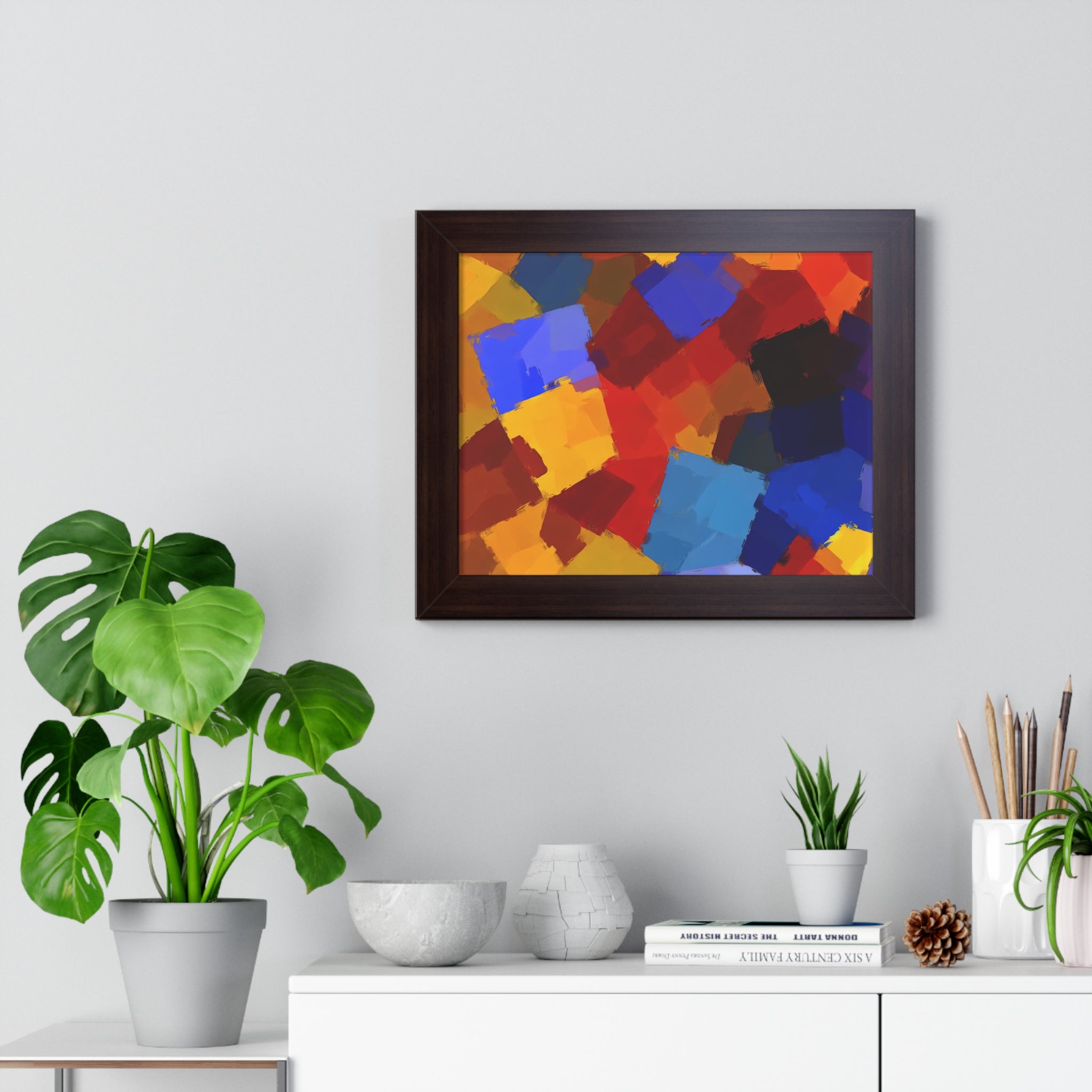 Prismatic Whirl and Flow | Framed Print