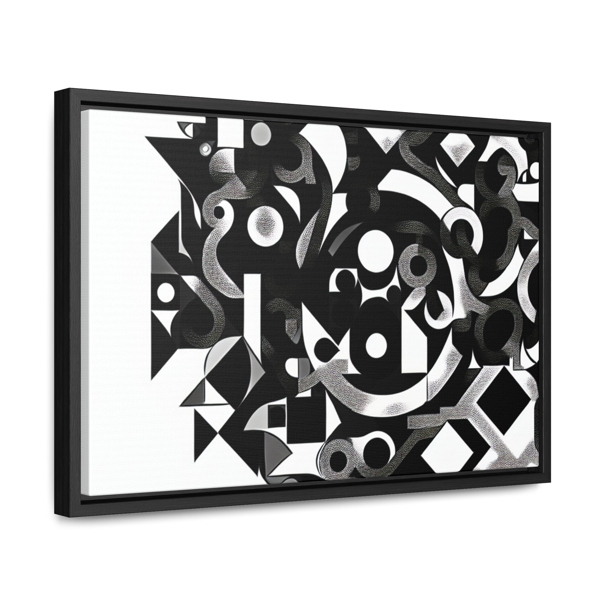 Eclipse of Contrast | Framed Canvas