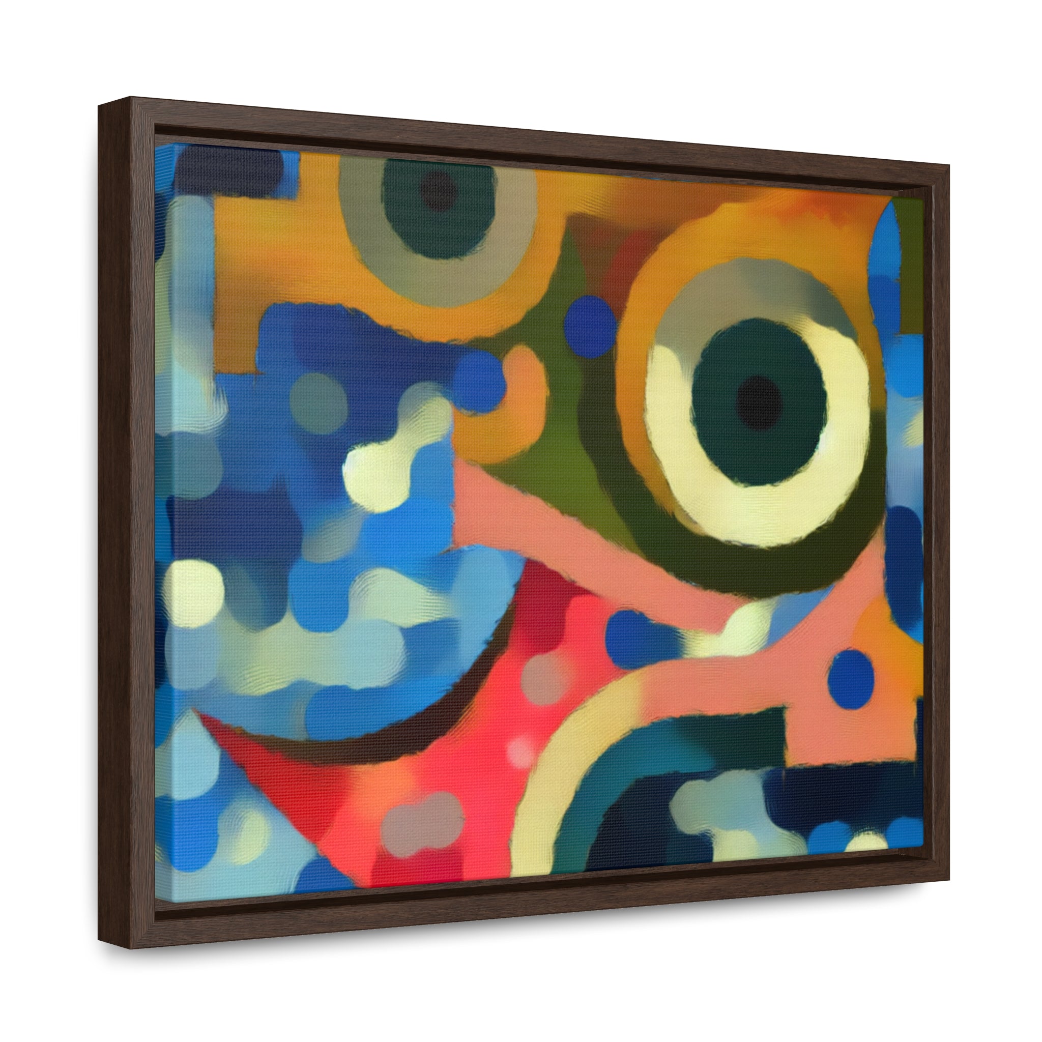 Oceanic Whispers and Kaleidoscope Dreams | Framed Canvas