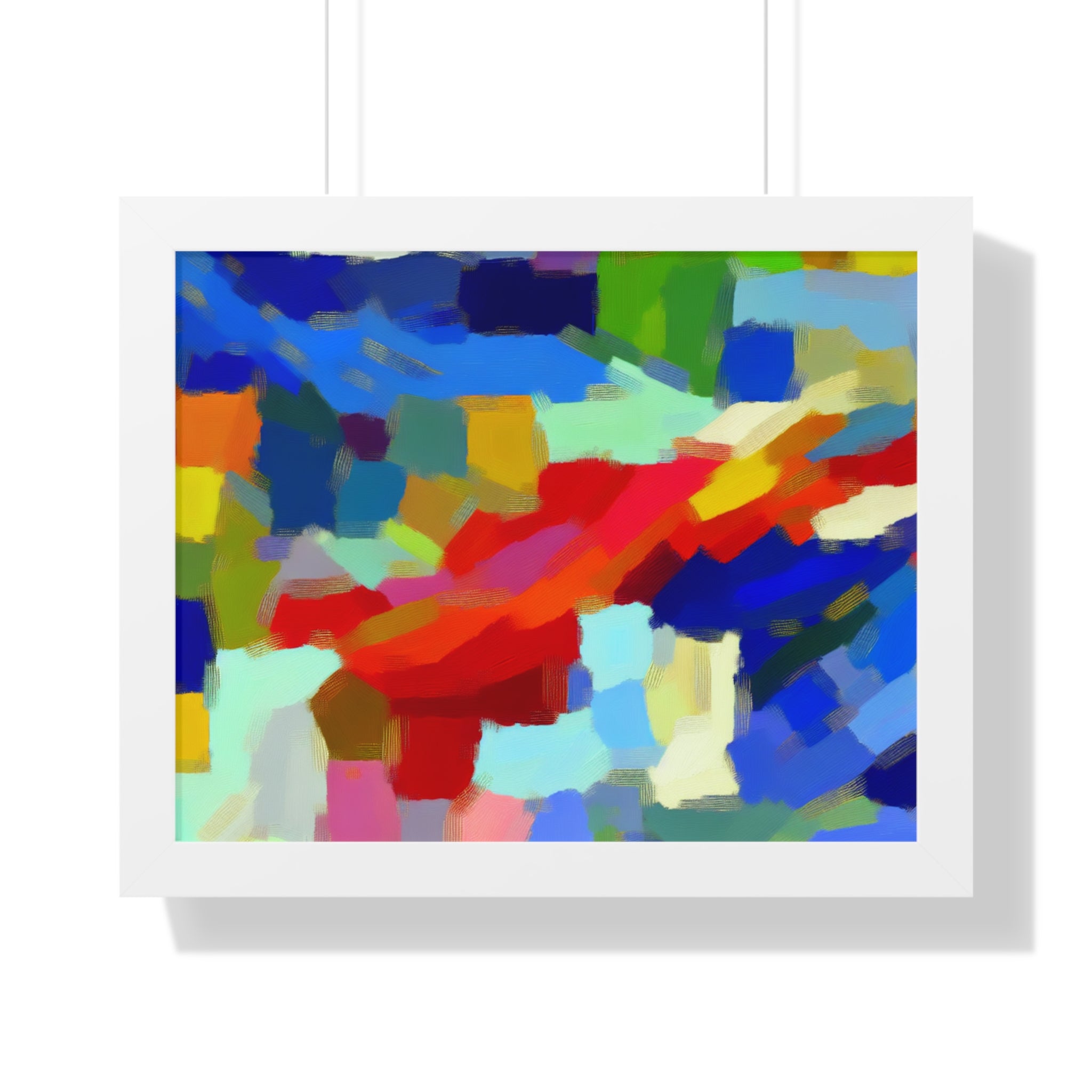 Rhythmic Color Dance | Framed Print