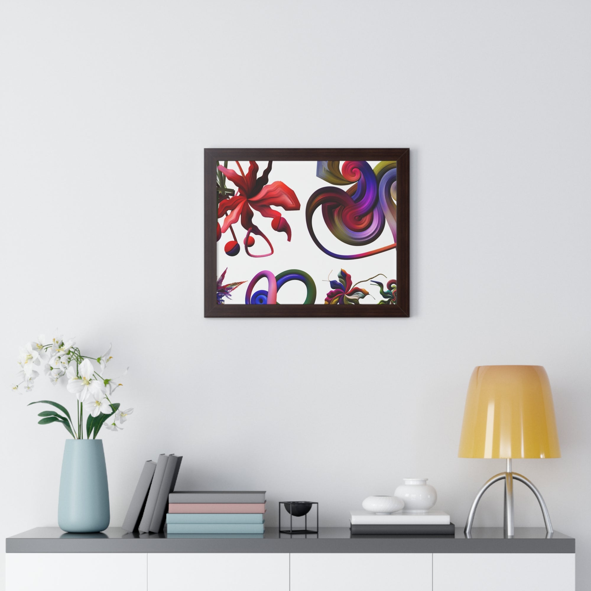 Botanical Whirl and Bloom | Framed Print