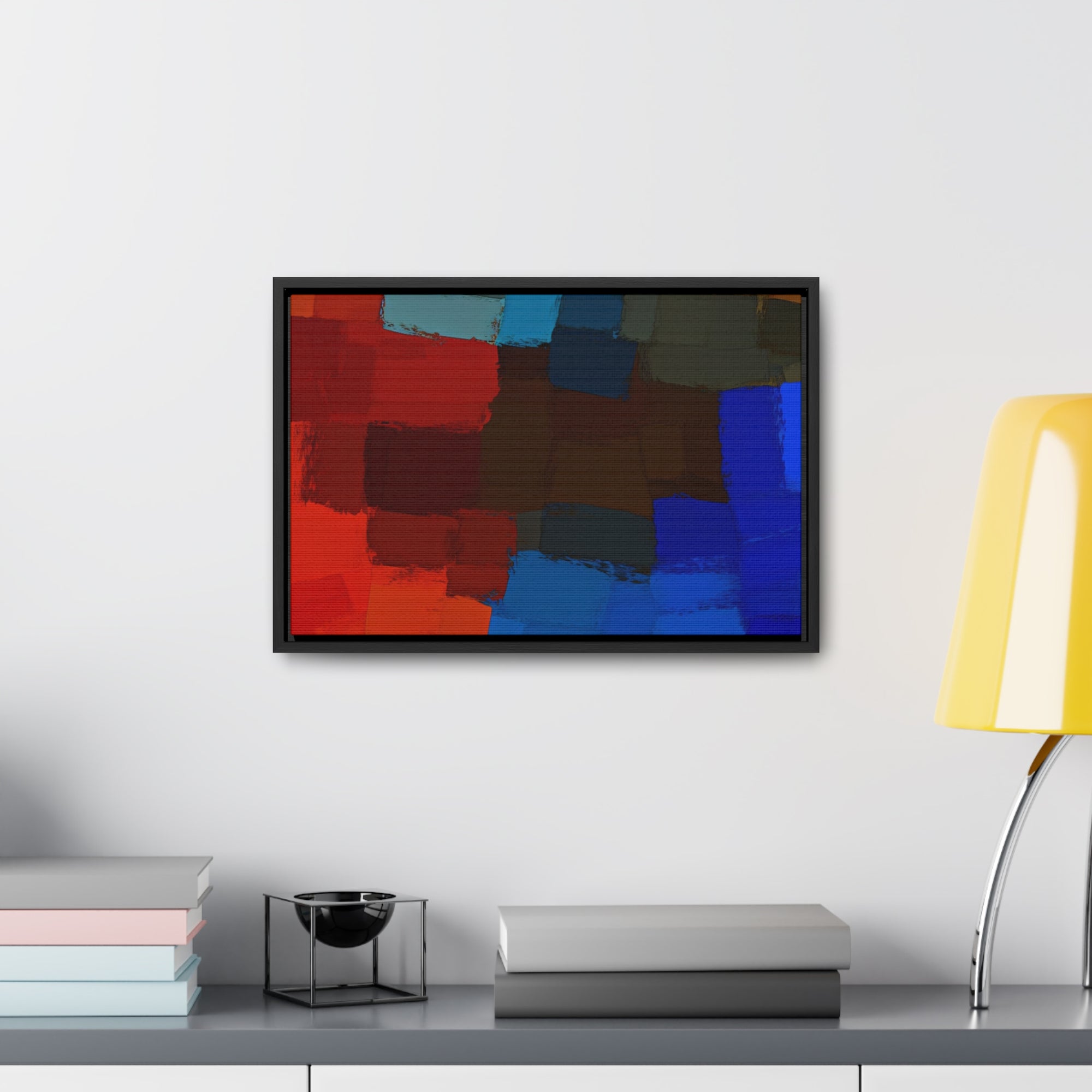 Chromatic Interplay and Duet | Framed Canvas