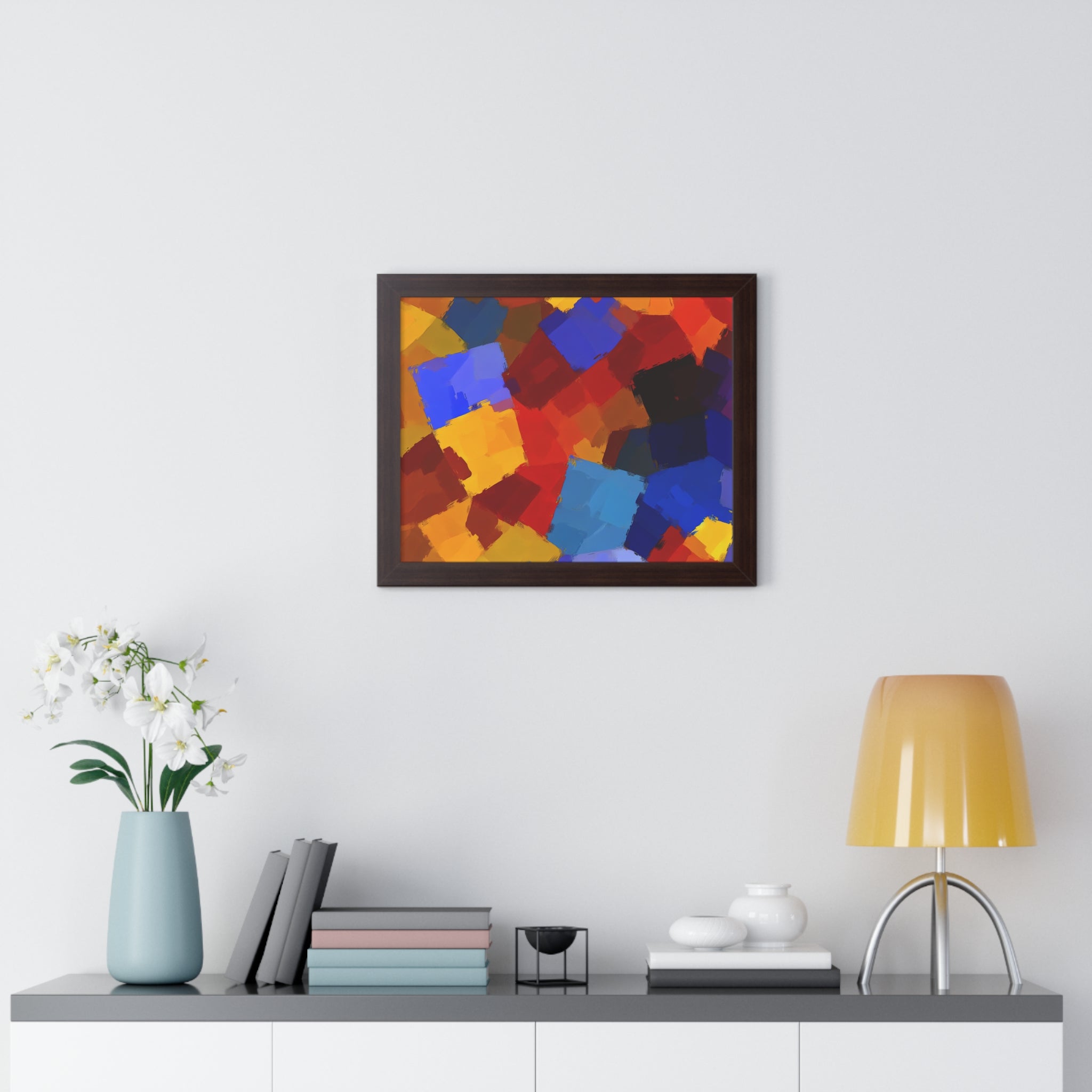 Prismatic Whirl and Flow | Framed Print