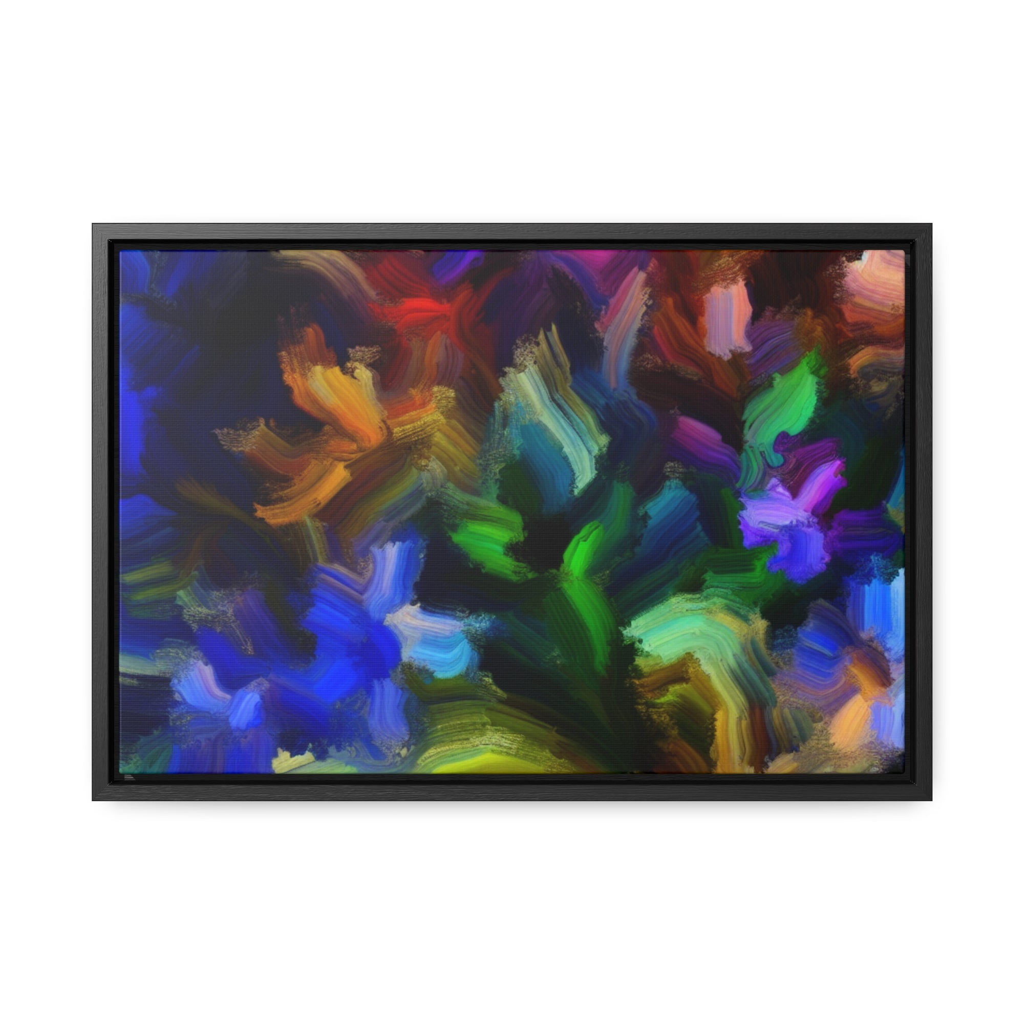 Vibrant Whispers of Flora | Framed Canvas