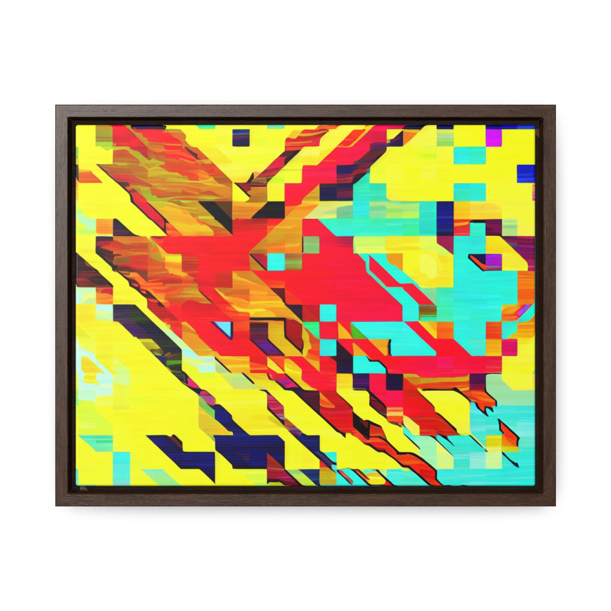 Euphoria in Pixels | Framed Canvas