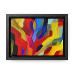 Chromatic Chaos Unveiled | Framed Canvas