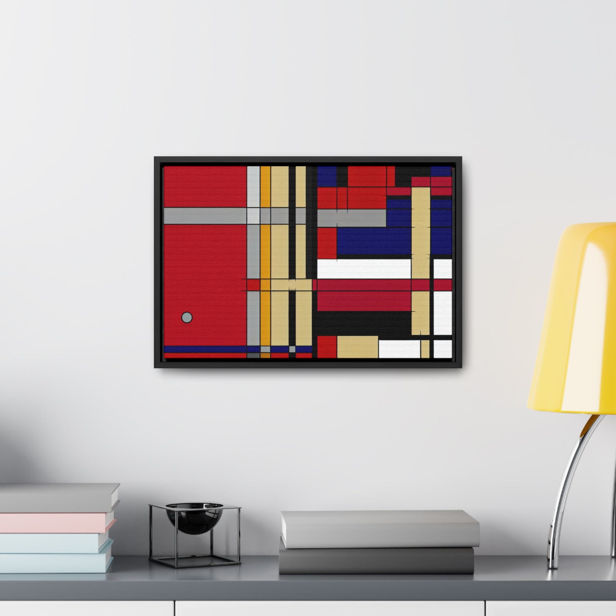 Dynamic Harmony of Shapes | Framed Canvas