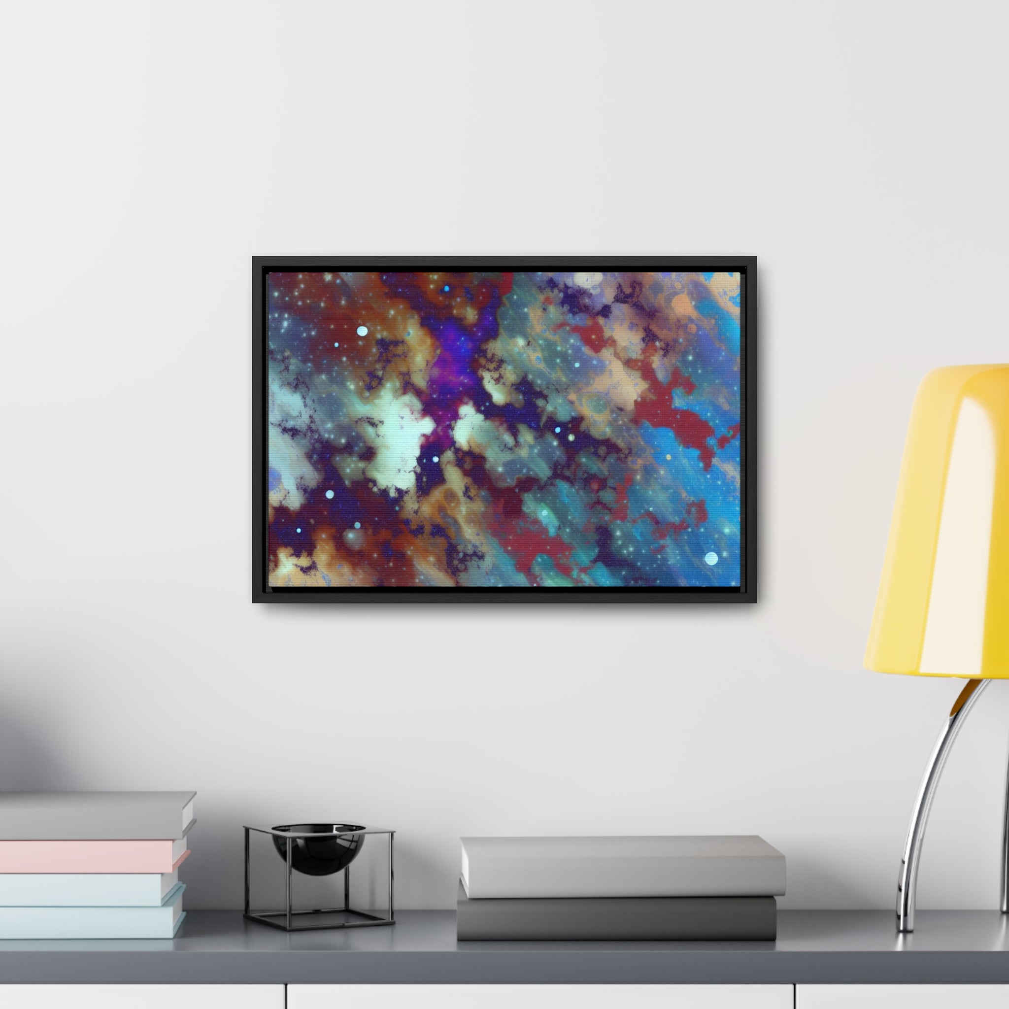 Stellar Whispers and Cosmic Dreams | Framed Canvas