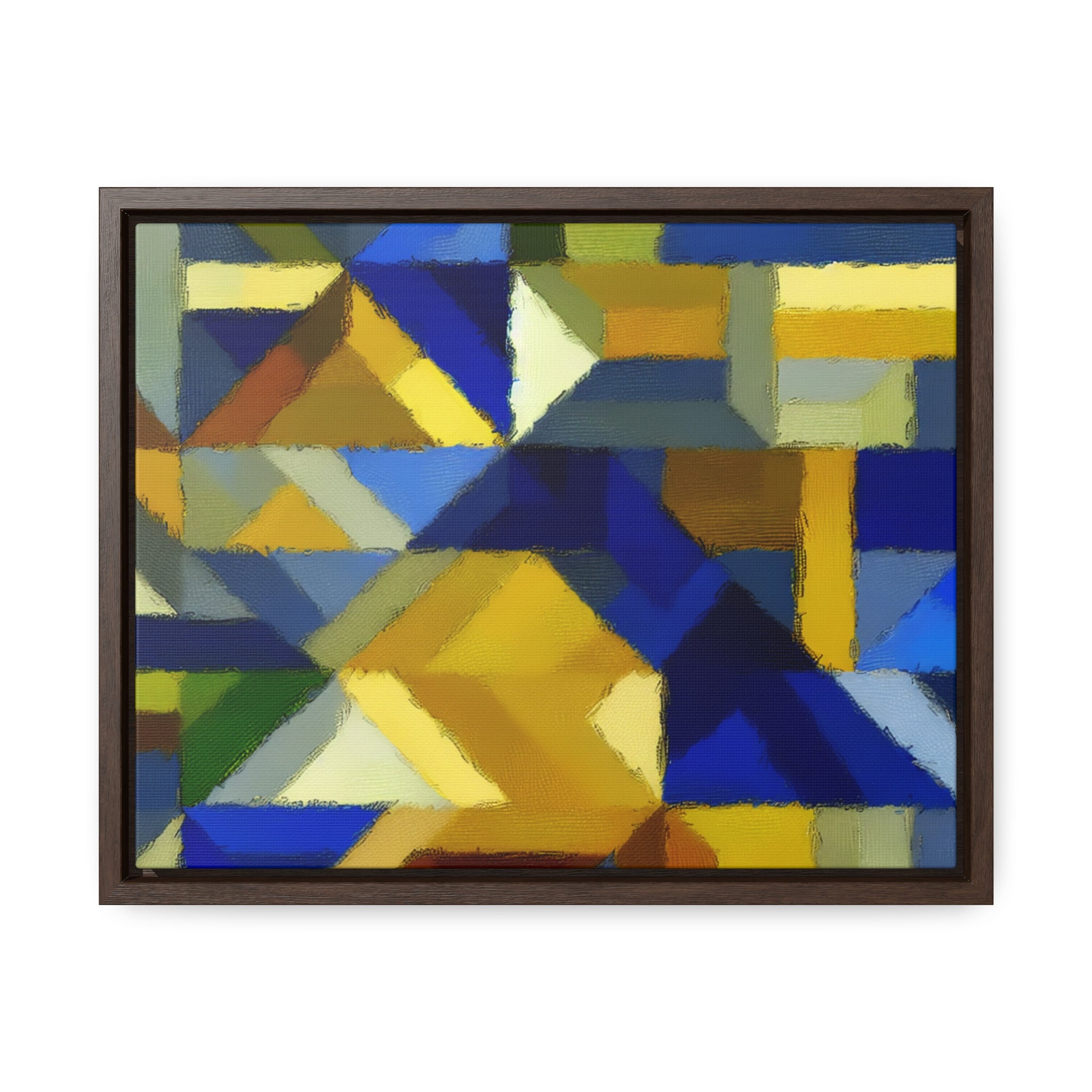 Fractured Vibrance and Motion | Framed Canvas