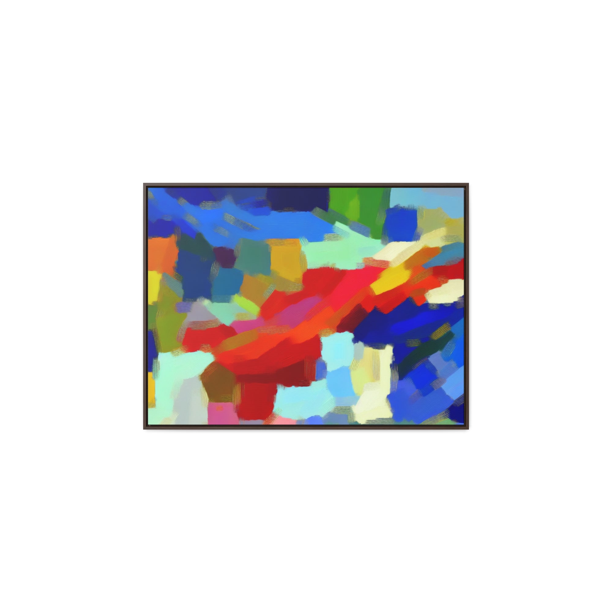 Rhythmic Color Dance | Framed Canvas