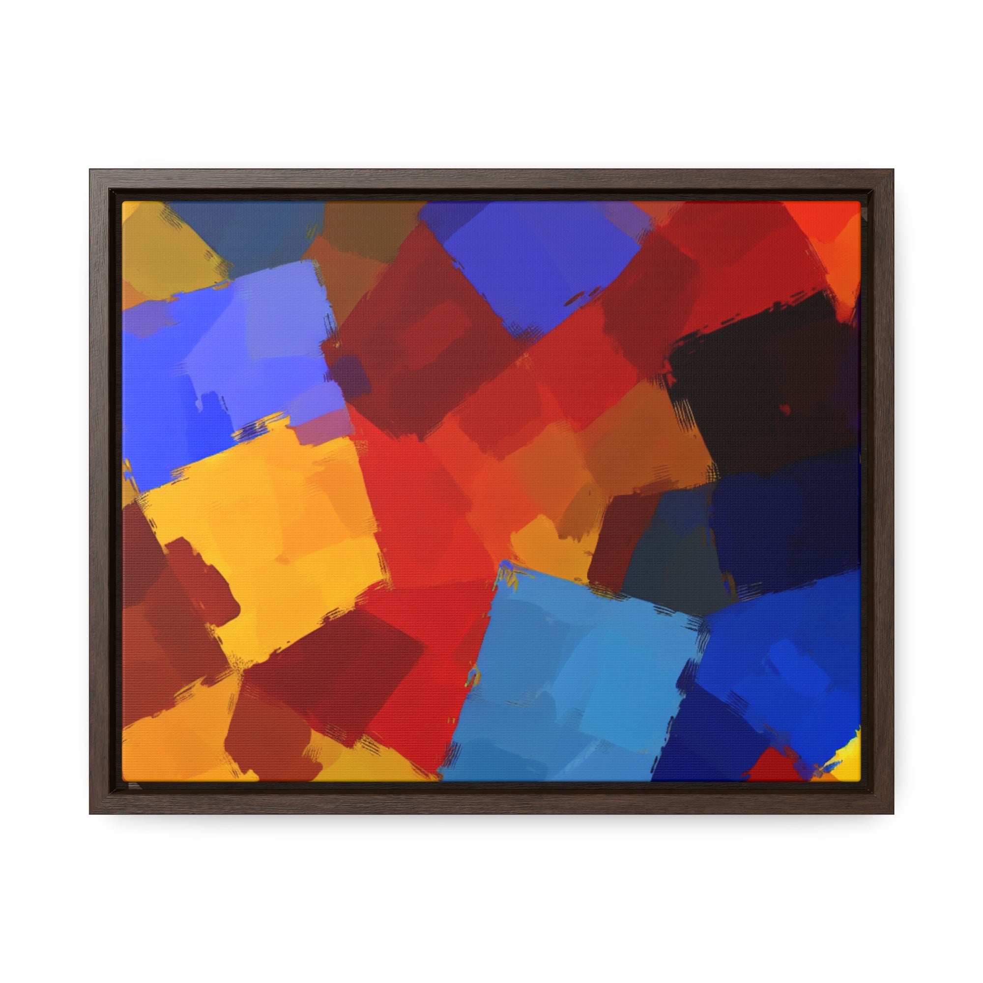 Prismatic Whirl and Flow | Framed Canvas