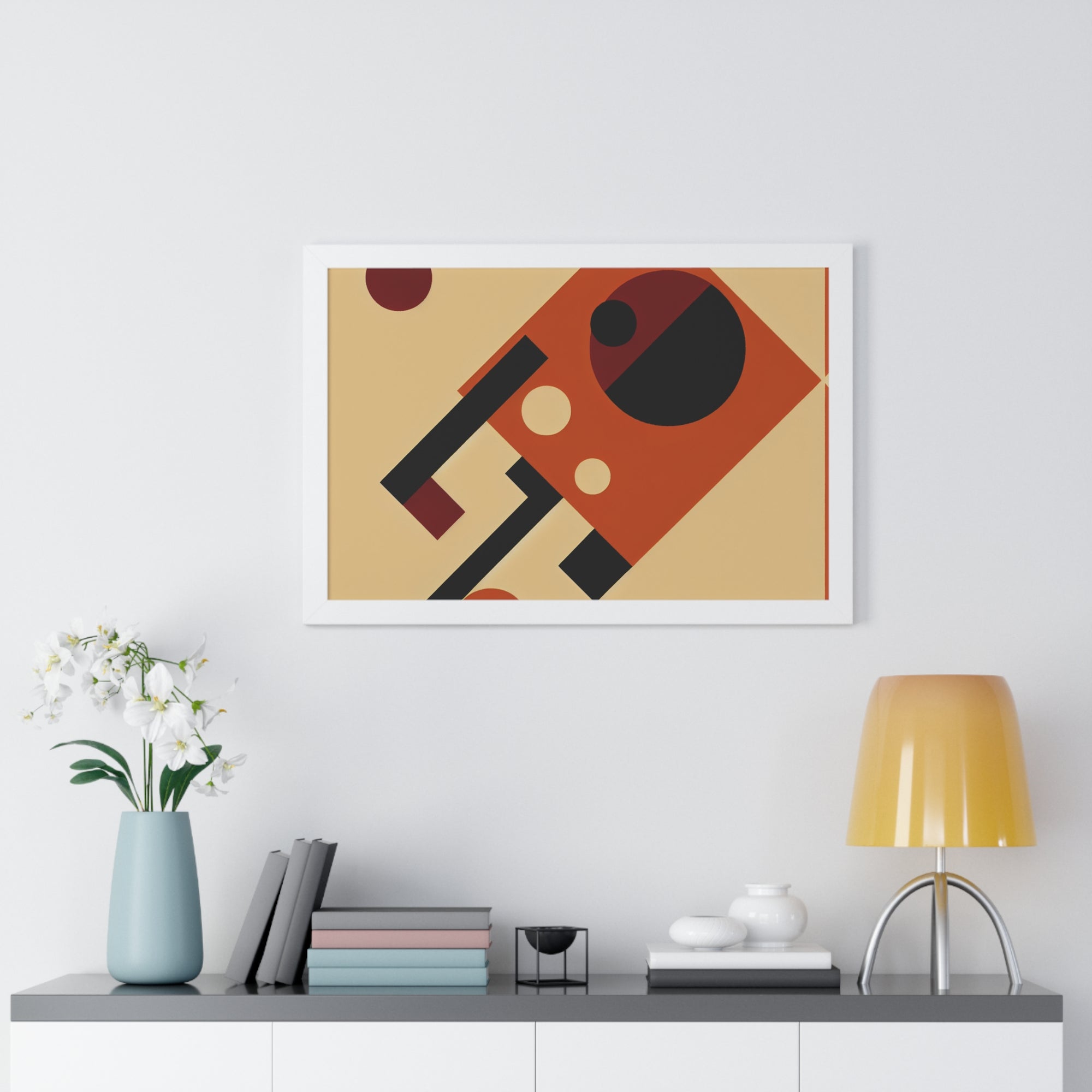 Fiery Harmony of Shapes | Framed Print