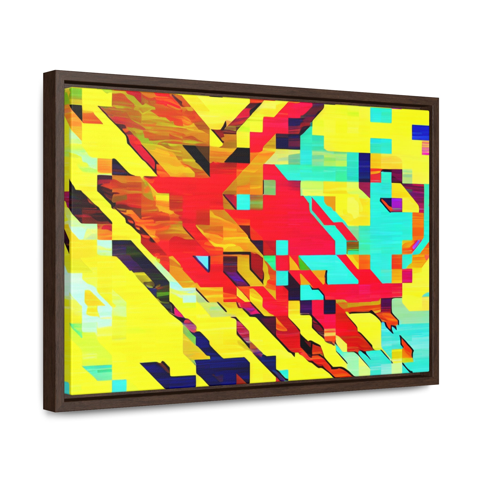 Euphoria in Pixels | Framed Canvas