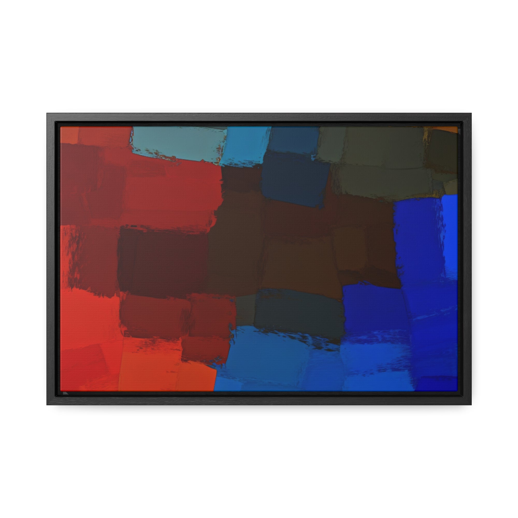 Chromatic Interplay and Duet | Framed Canvas