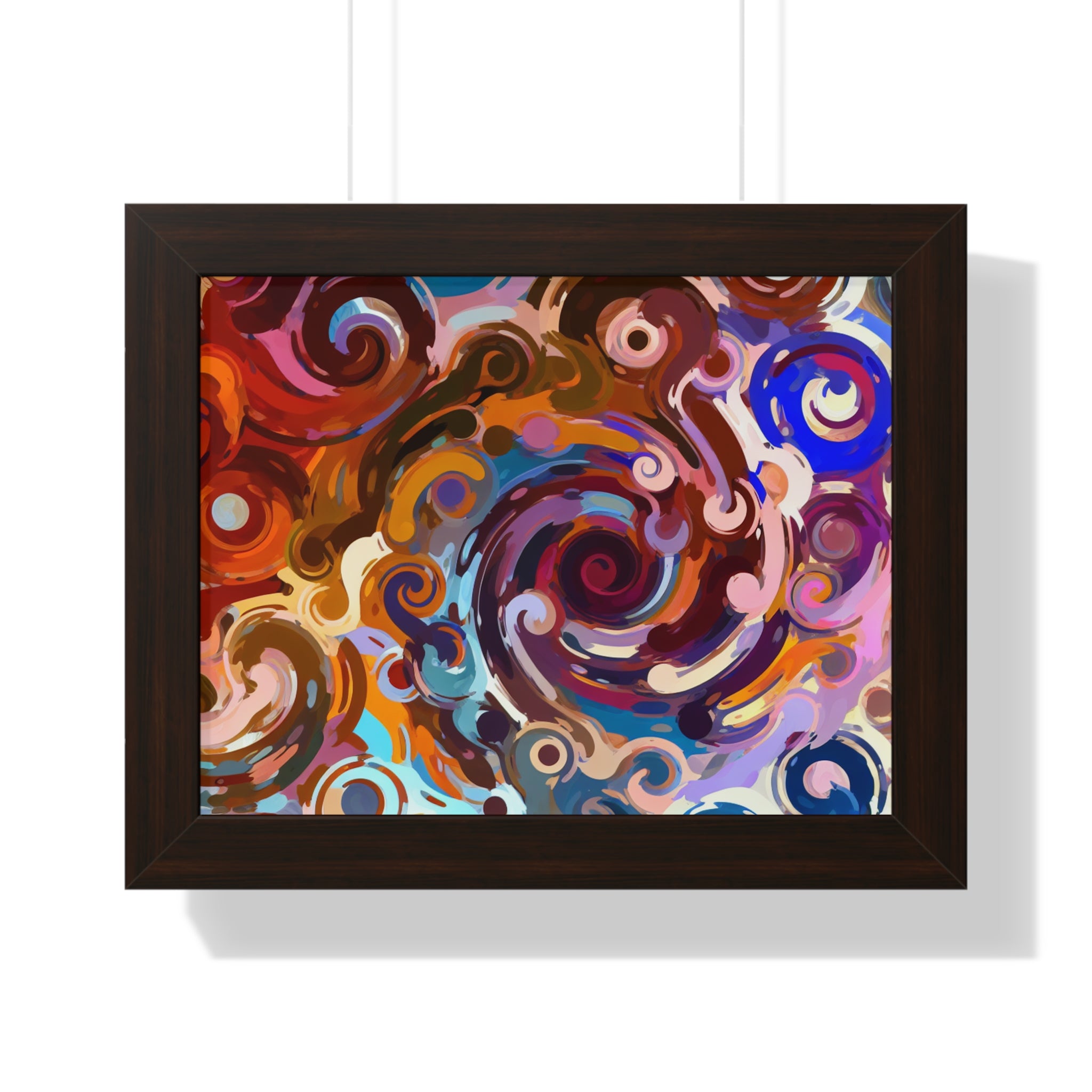 Elysian Whirls and Splashes | Framed Print