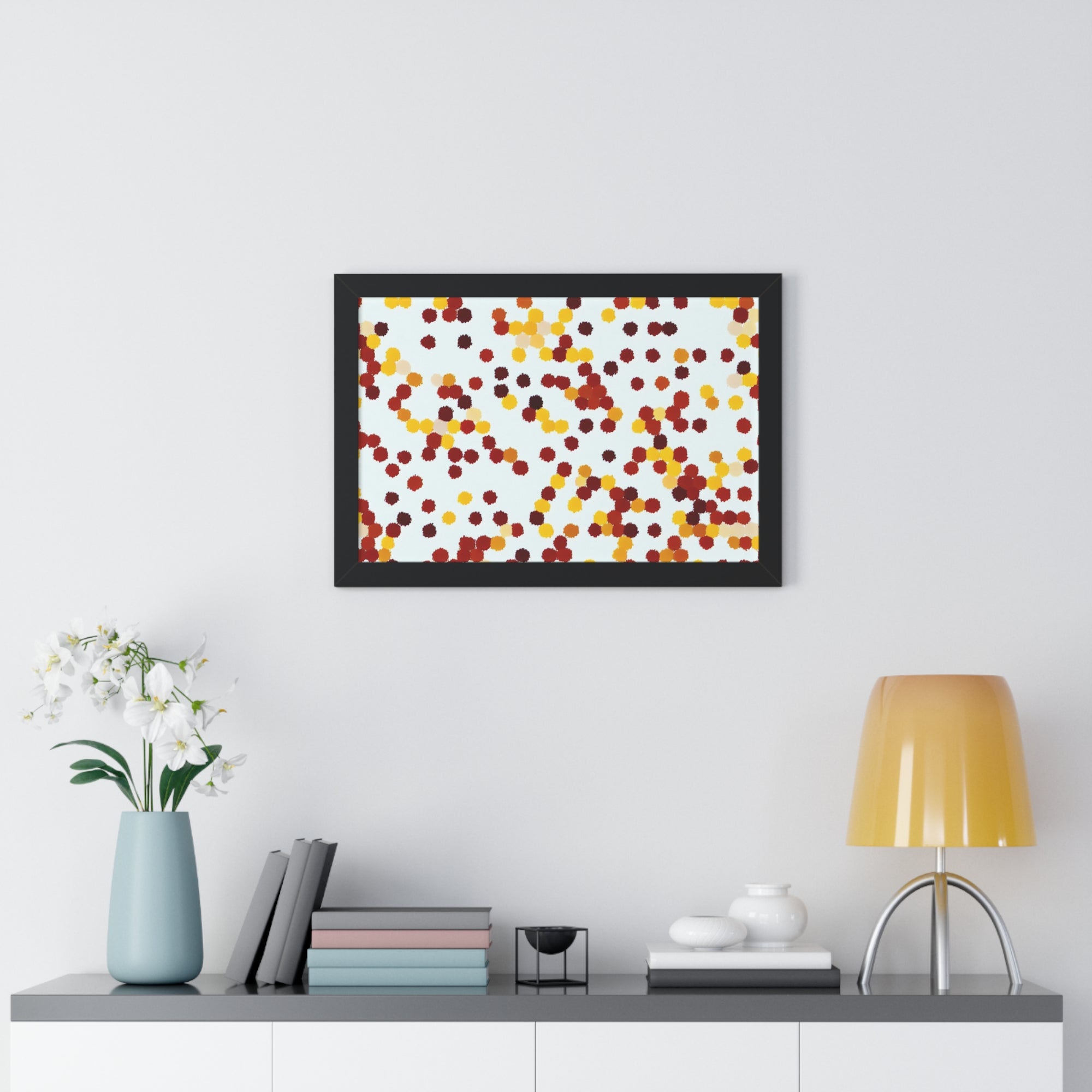 Ebullient Dots of Harmony | Framed Print