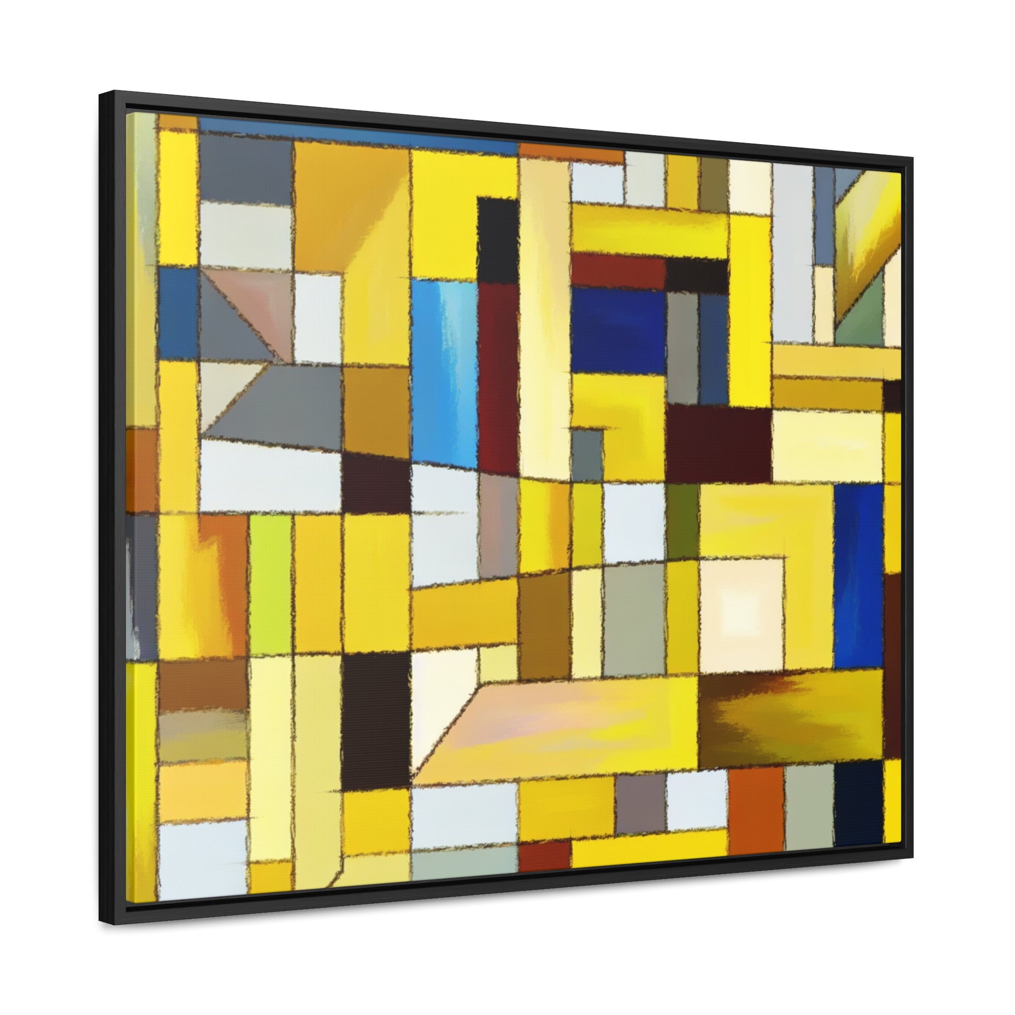 Chromatic Fragments and Light | Framed Canvas