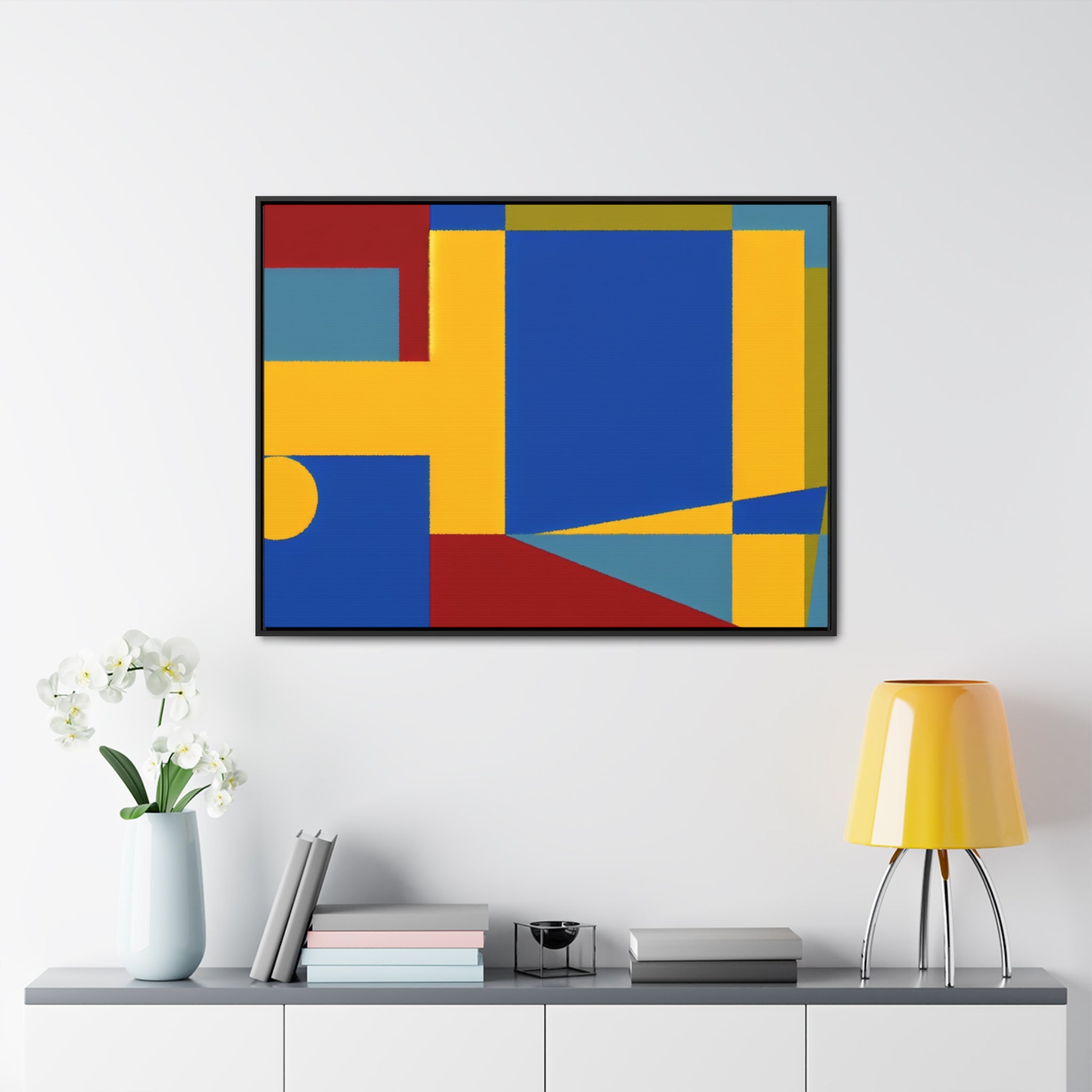 Chromatic Harmony and Motion | Framed Canvas