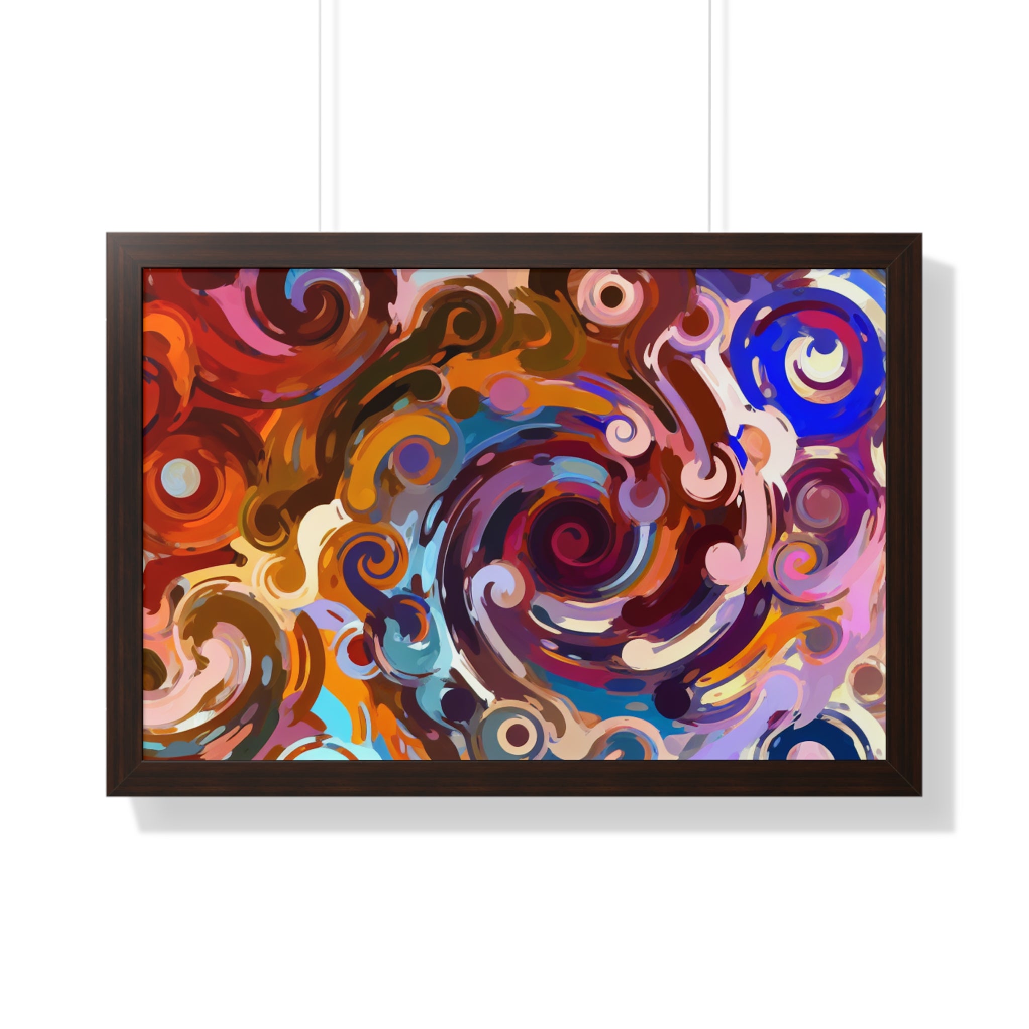 Elysian Whirls and Splashes | Framed Print