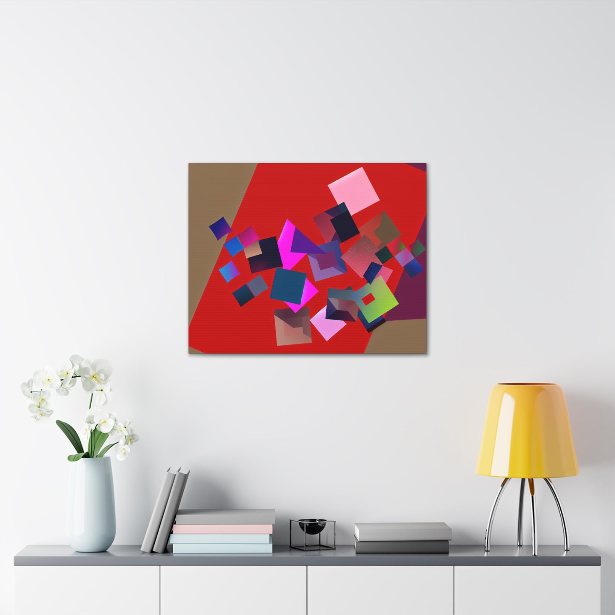 Vibrant Square Serenade | Canvas