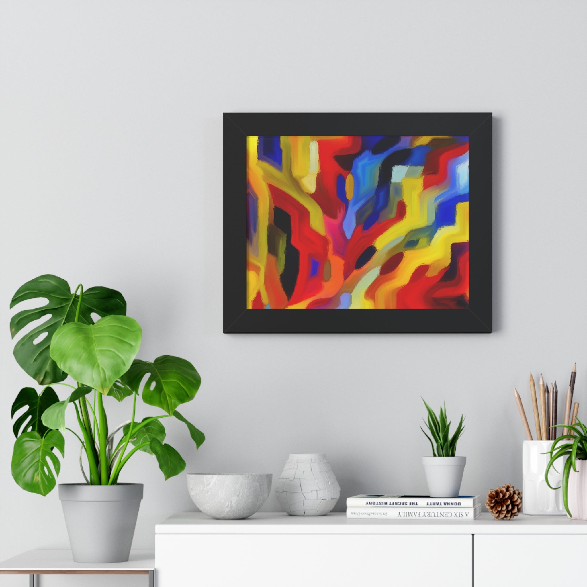 Chromatic Chaos Unveiled | Framed Print