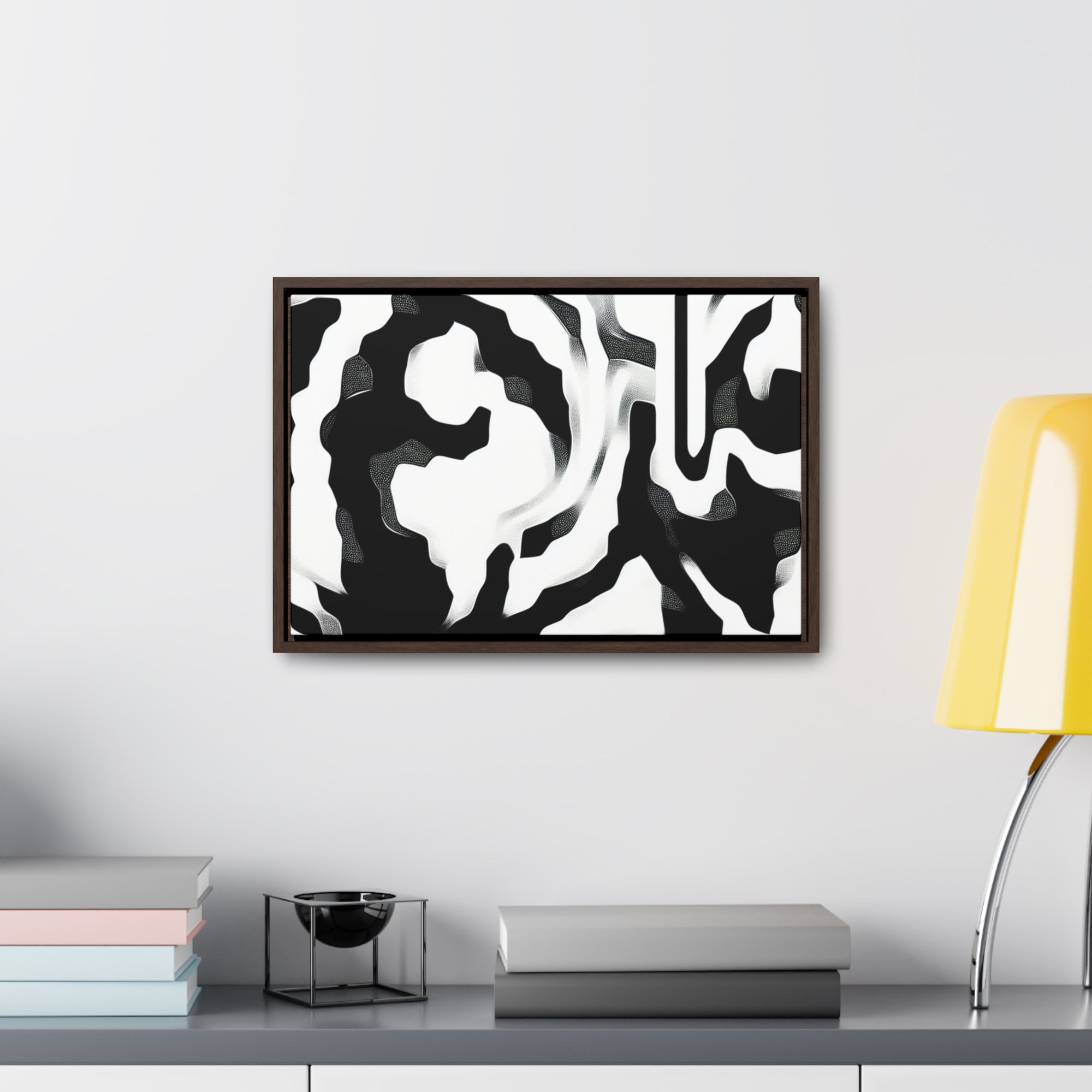 Whispers of Light and Shadow | Framed Canvas