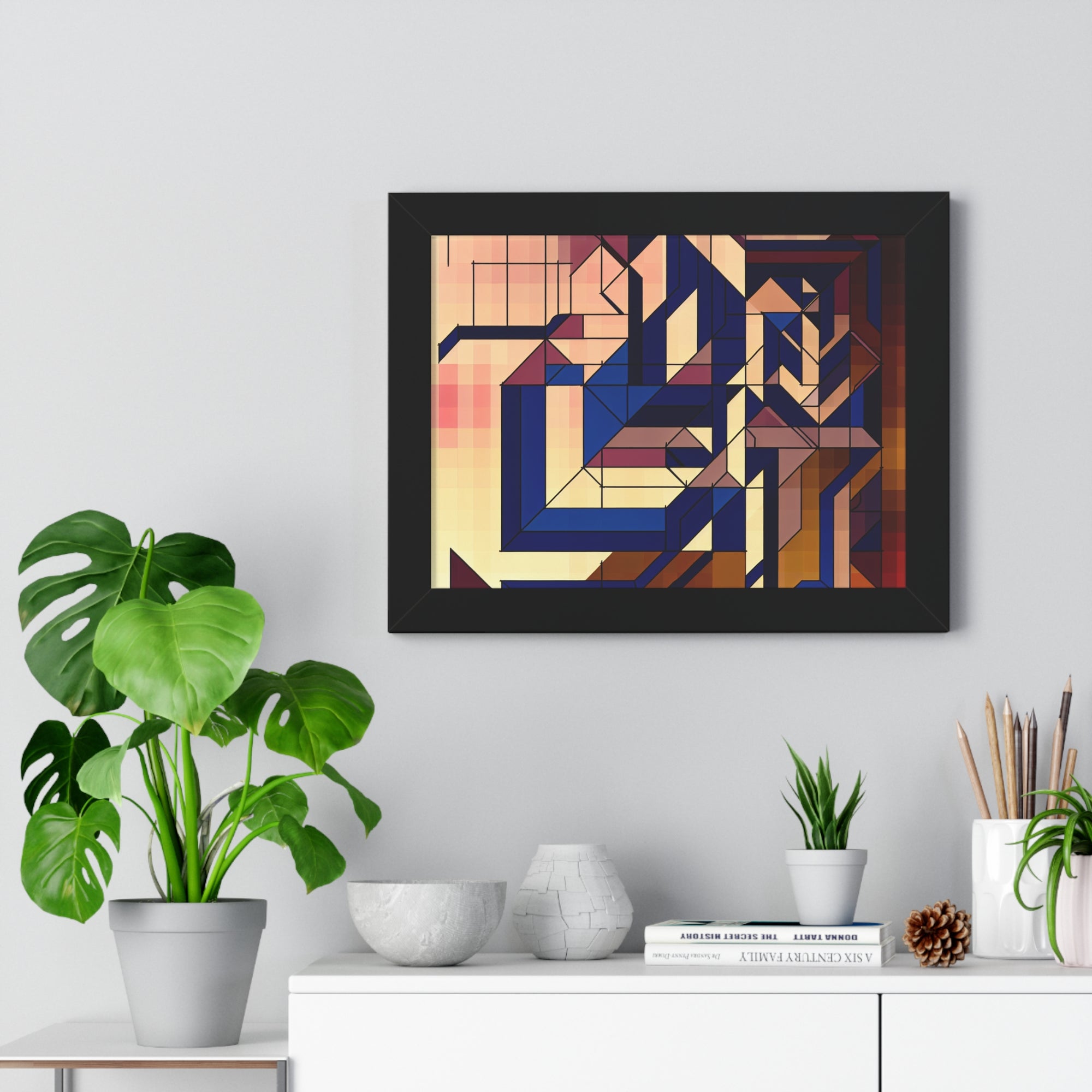 Fluid Geometry and Harmony | Framed Print