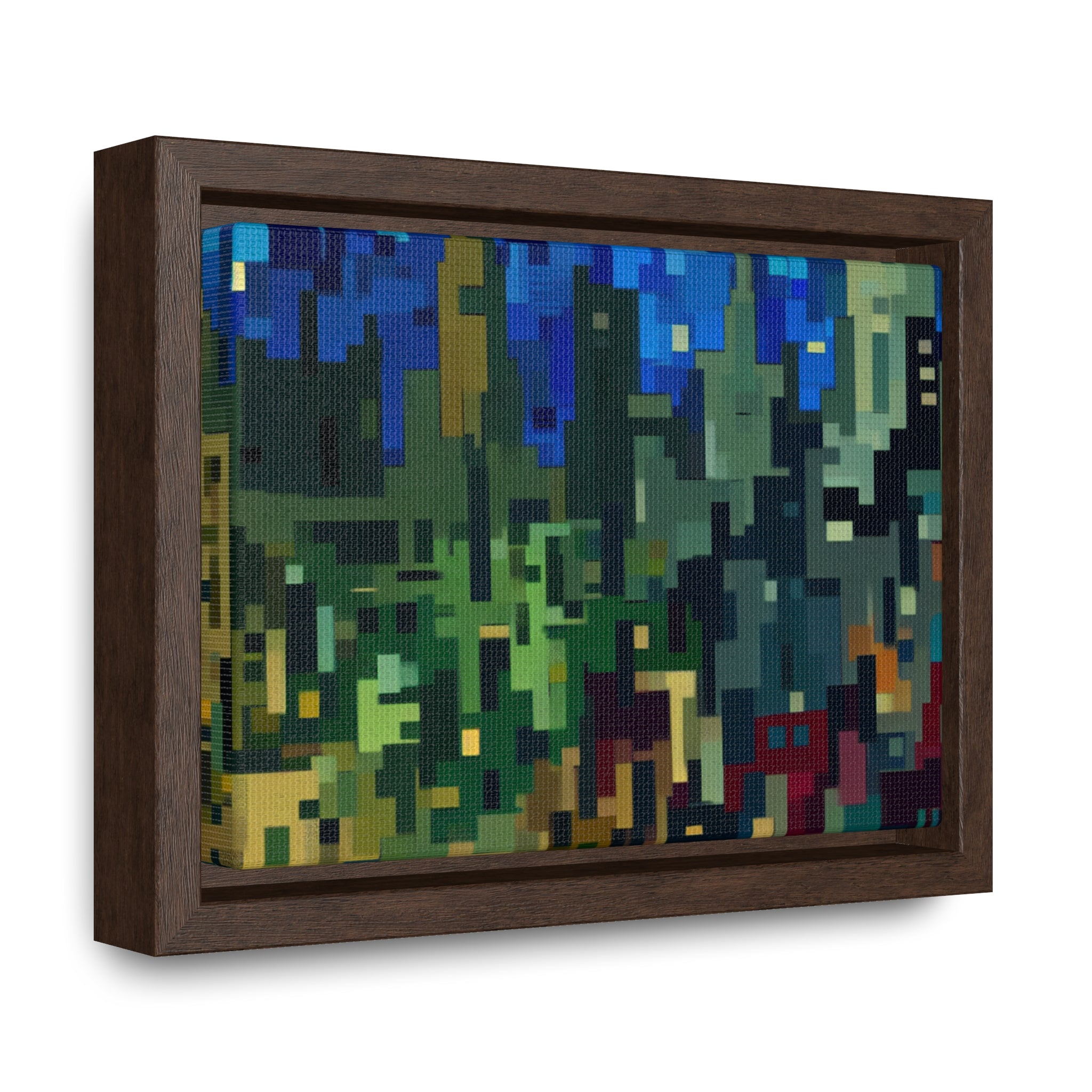 Metalline Urban Reverie | Framed Canvas