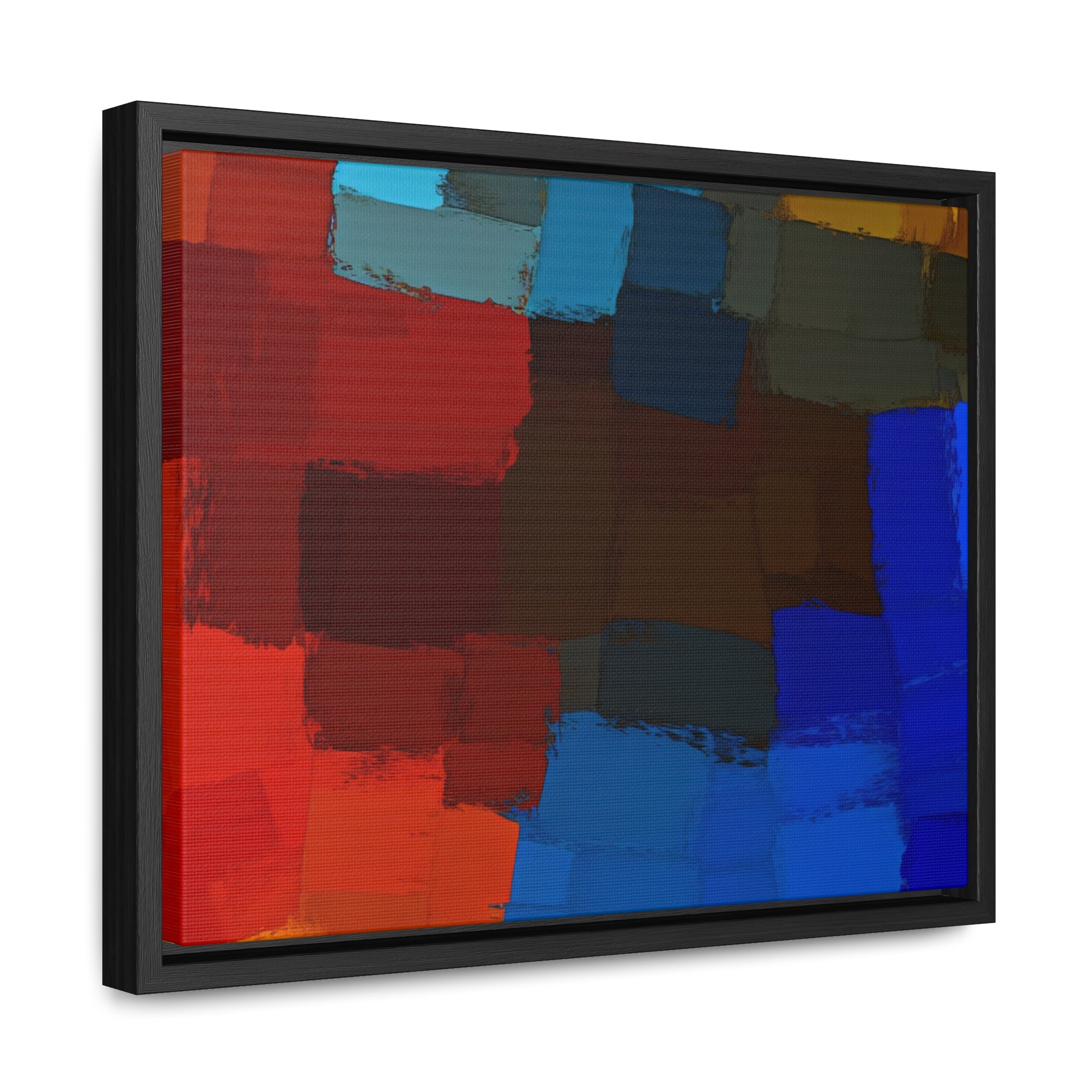 Chromatic Interplay and Duet | Framed Canvas