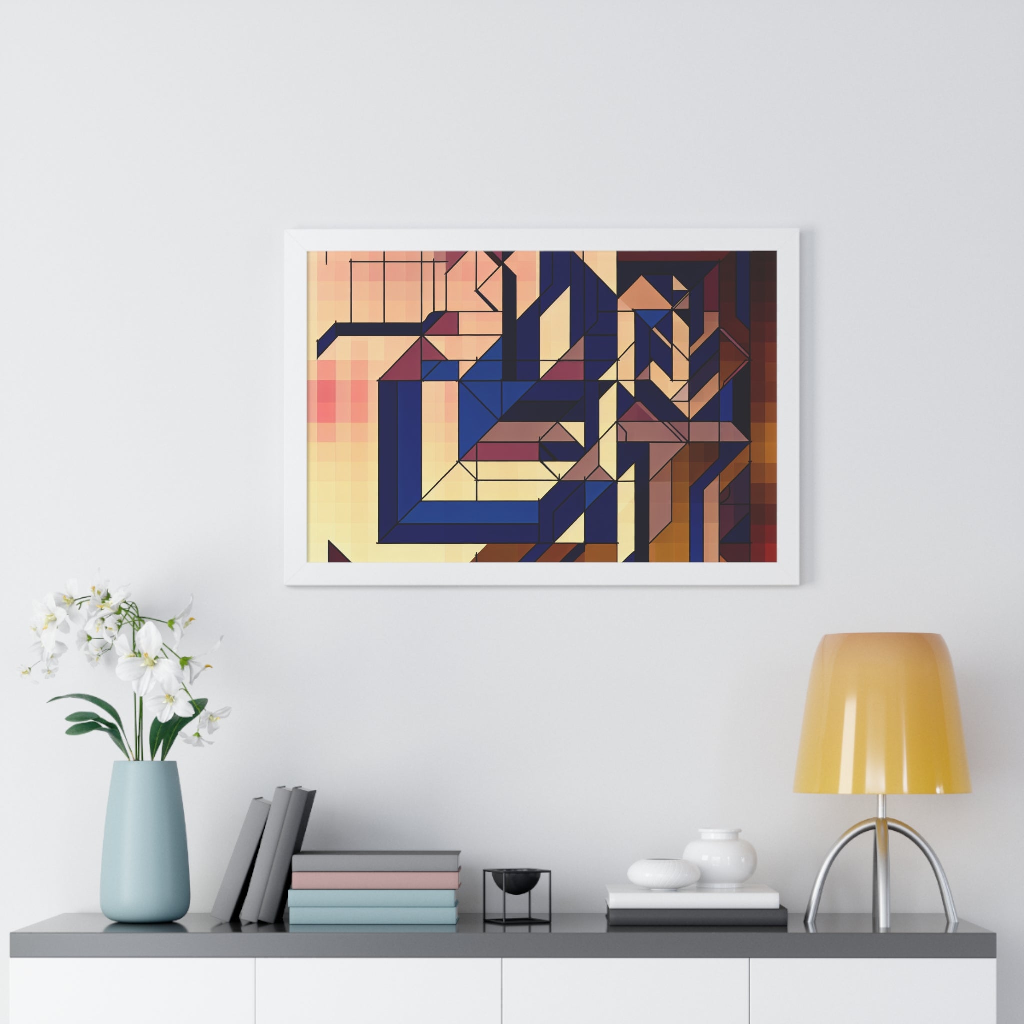 Fluid Geometry and Harmony | Framed Print