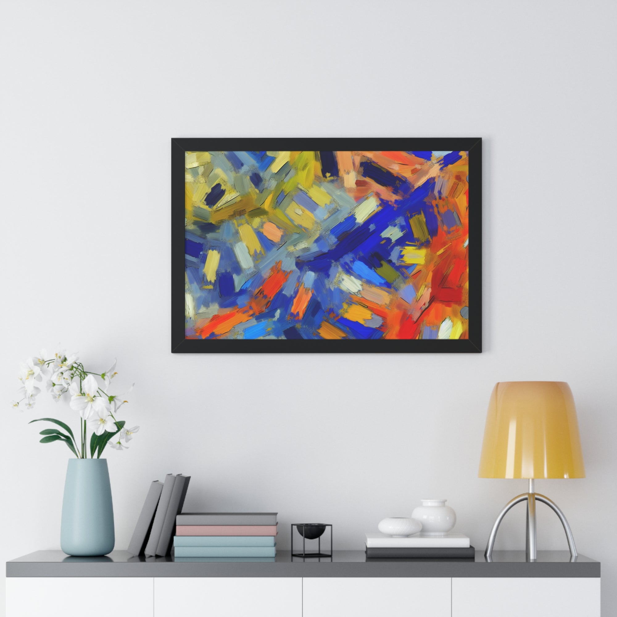 Chromatic Dance of Emotion | Framed Print