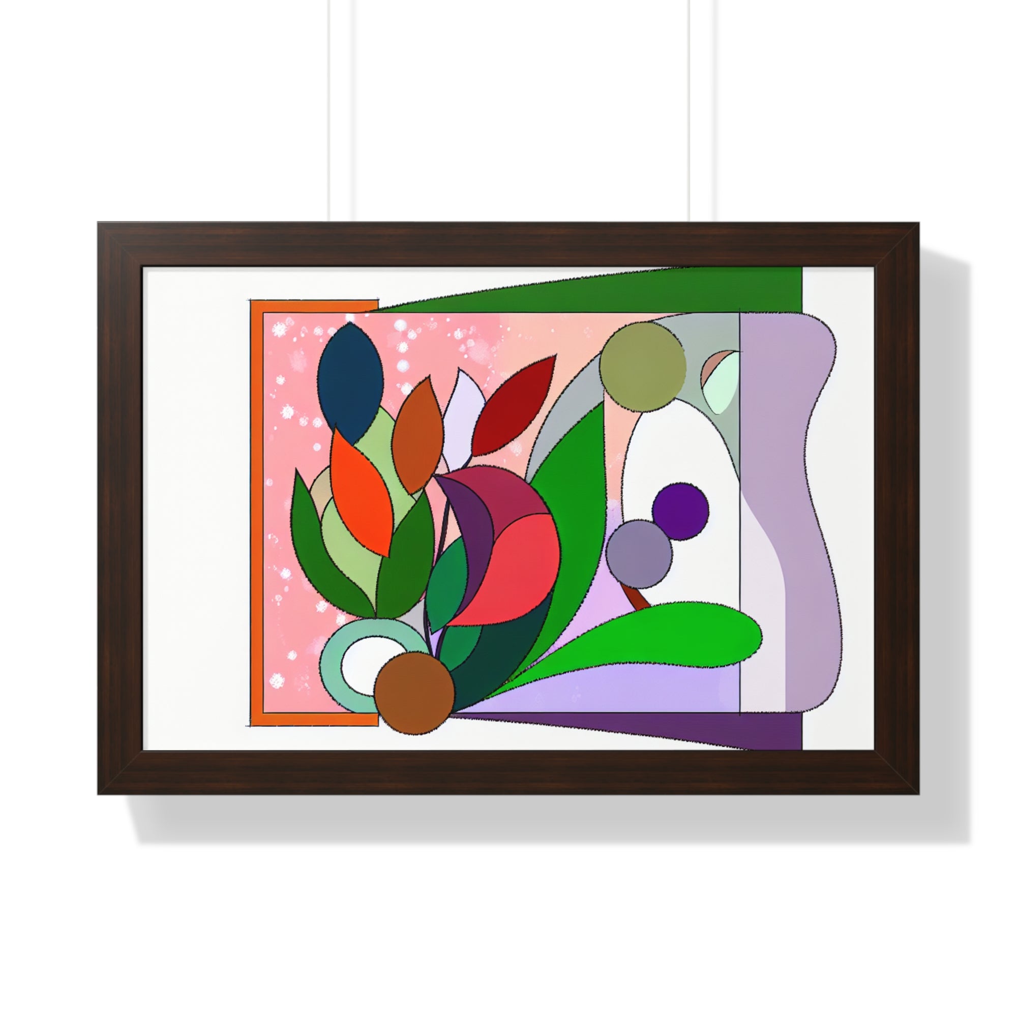Verdant Whispers and Blooms | Framed Print