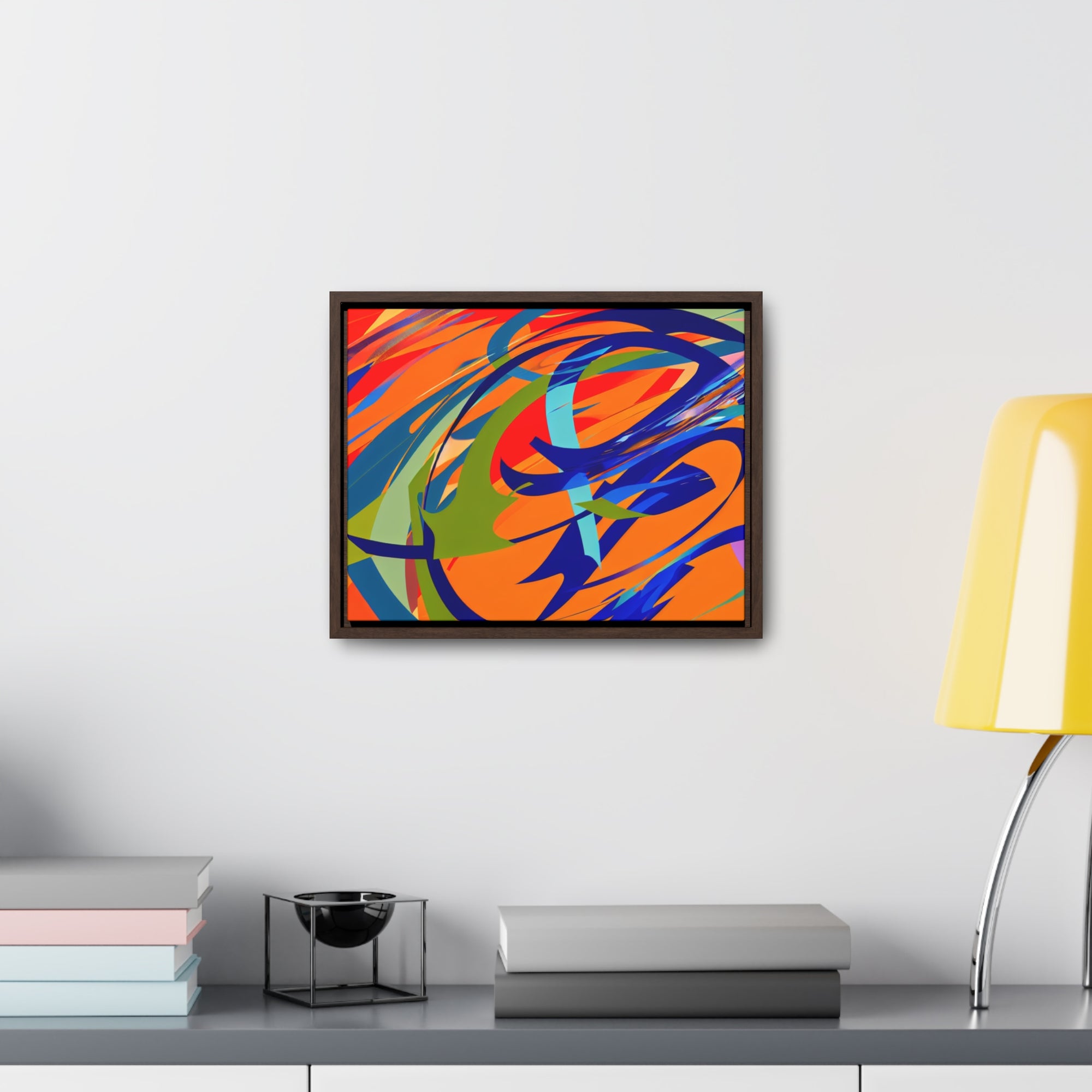 Chromatic Reverie and Motion | Framed Canvas