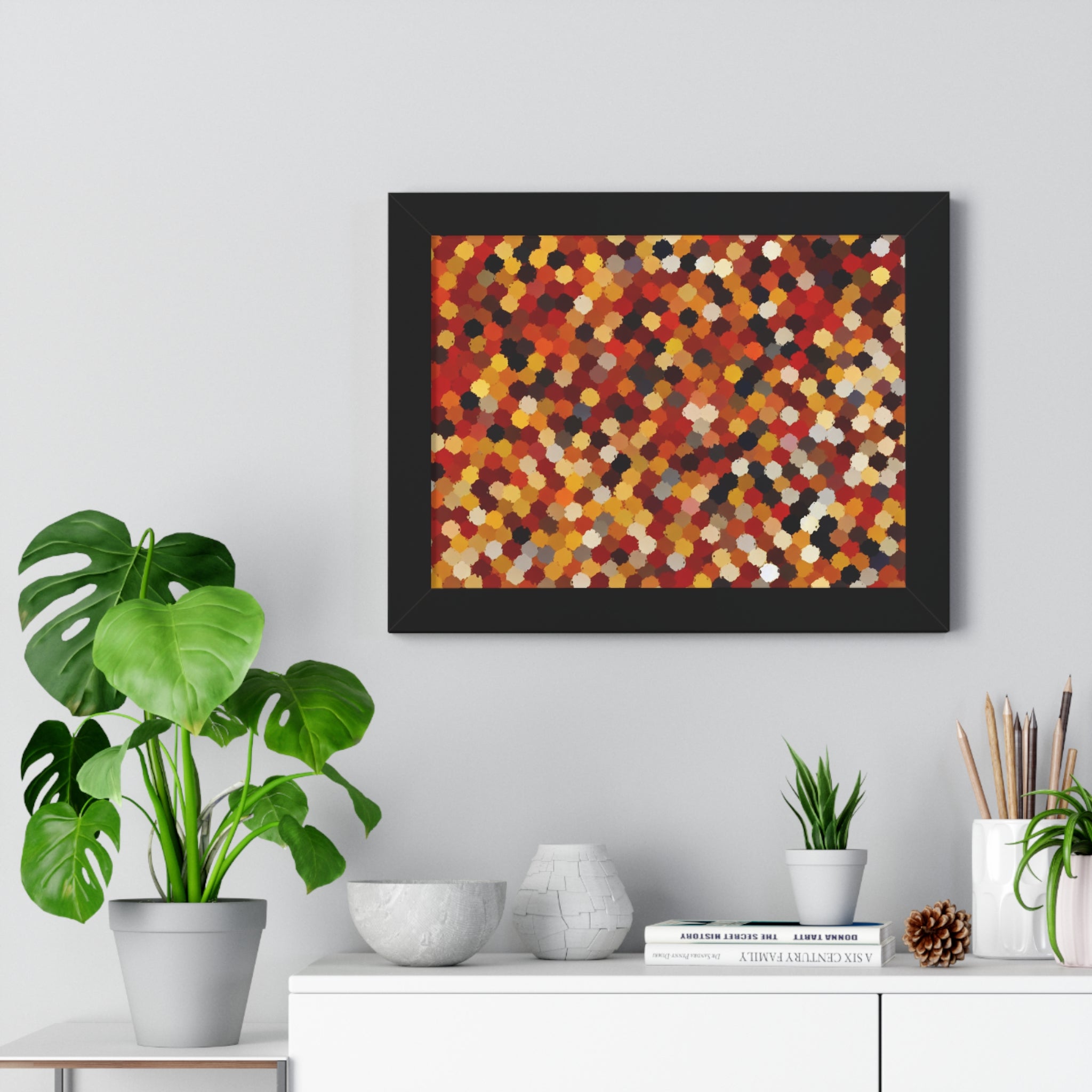 Radiant Dance of Circles | Framed Print