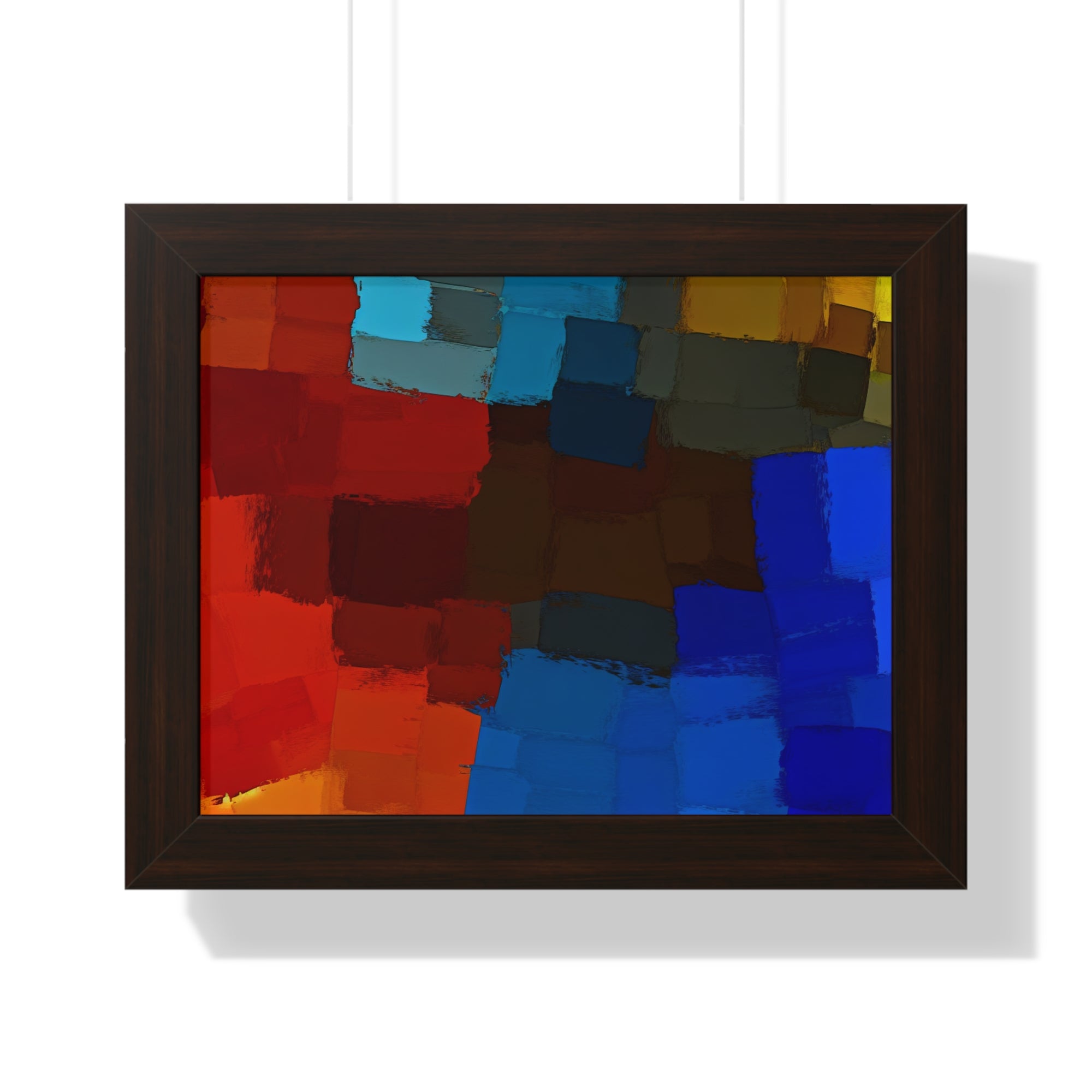 Chromatic Interplay and Duet | Framed Print