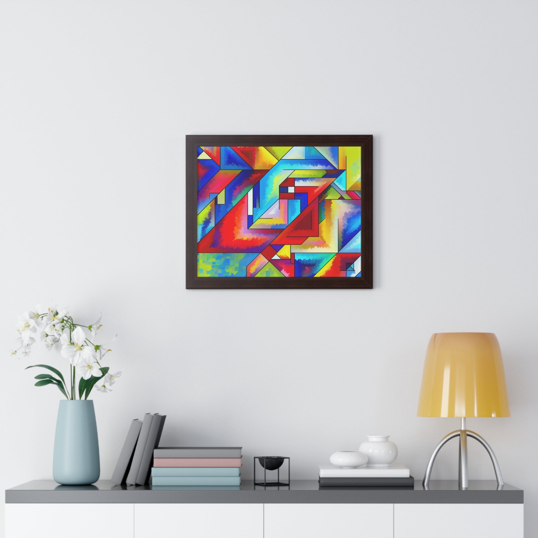 Energetic Harmony in Shapes | Framed Print