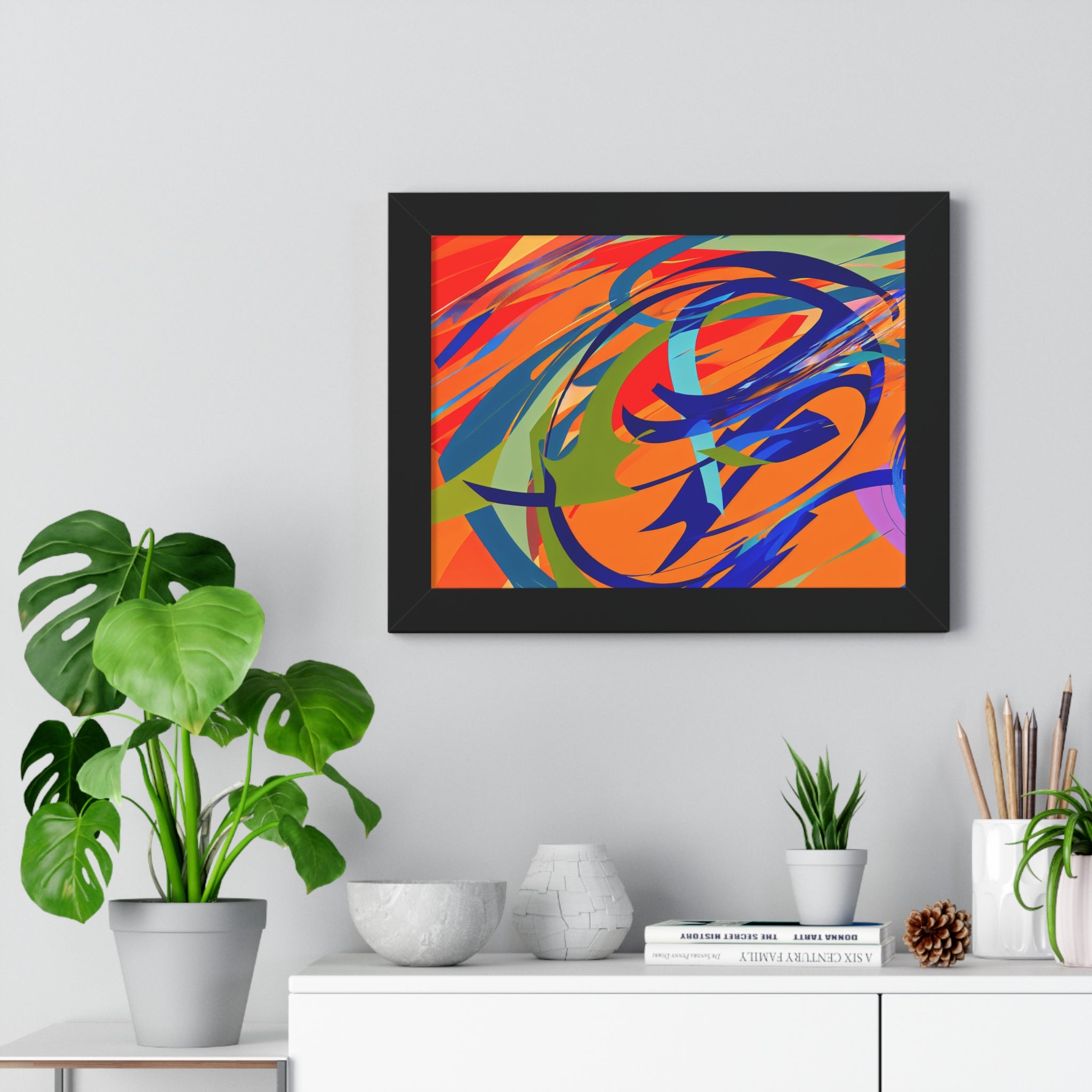 Chromatic Reverie and Motion | Framed Print