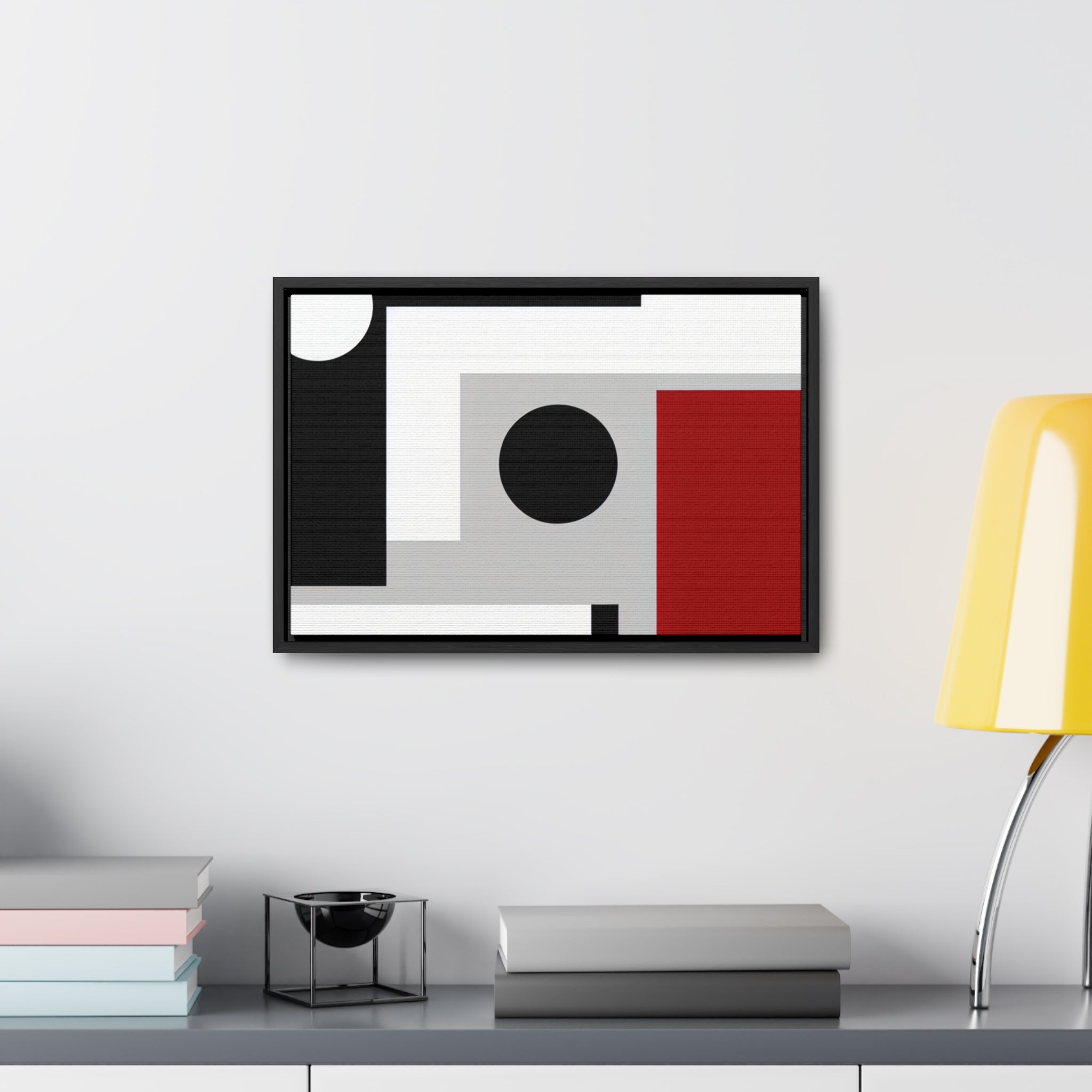 Geometric Reverie and Contrast | Framed Canvas