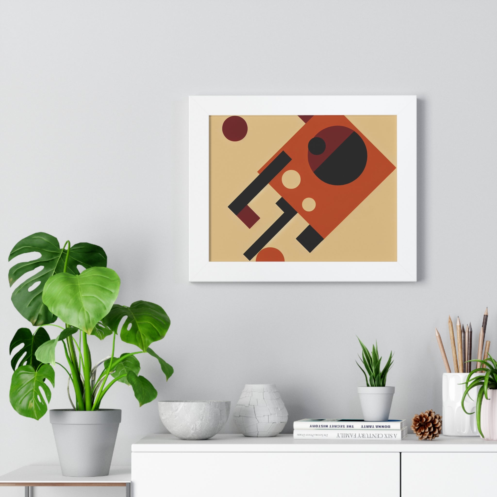 Fiery Harmony of Shapes | Framed Print