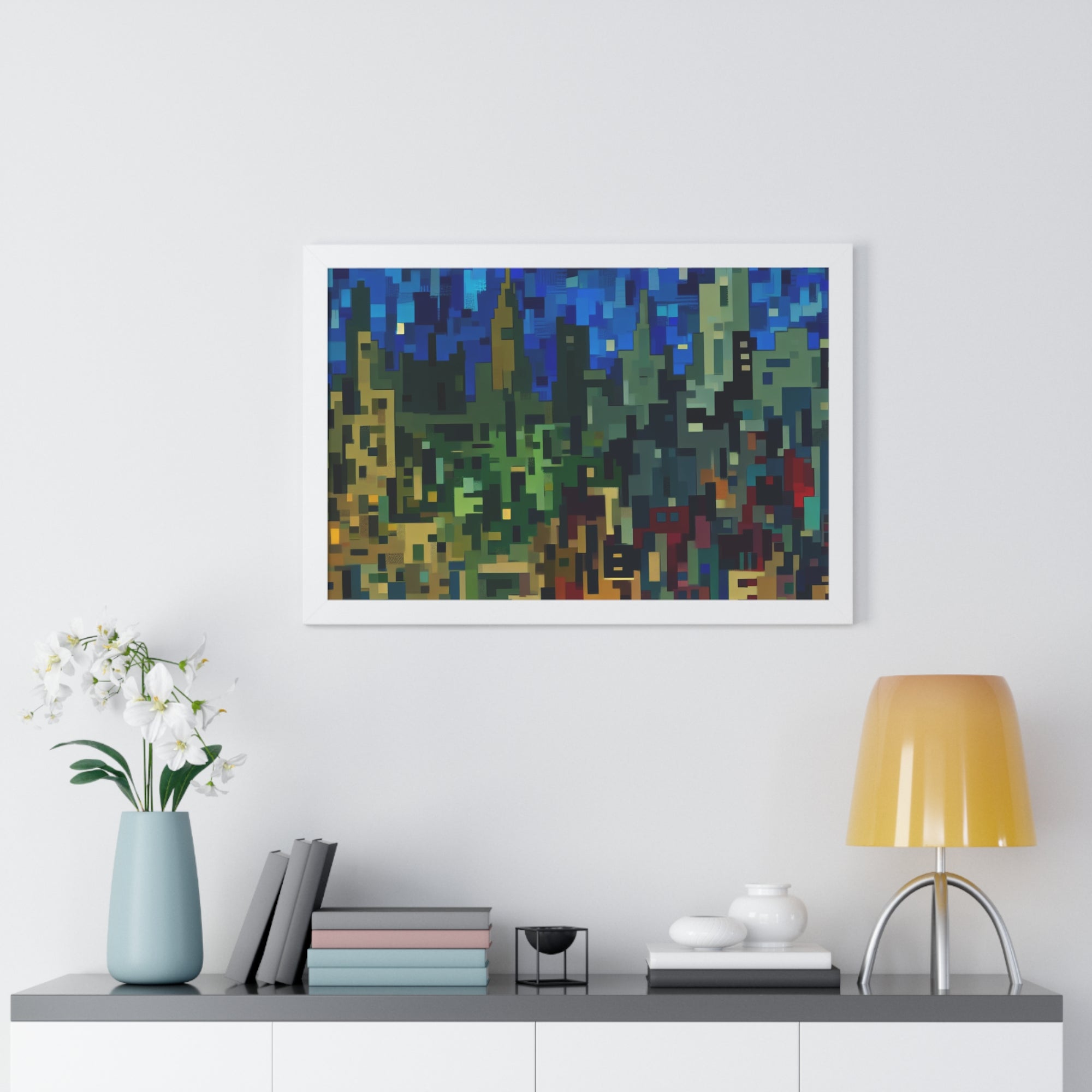 Metalline Urban Reverie | Framed Print