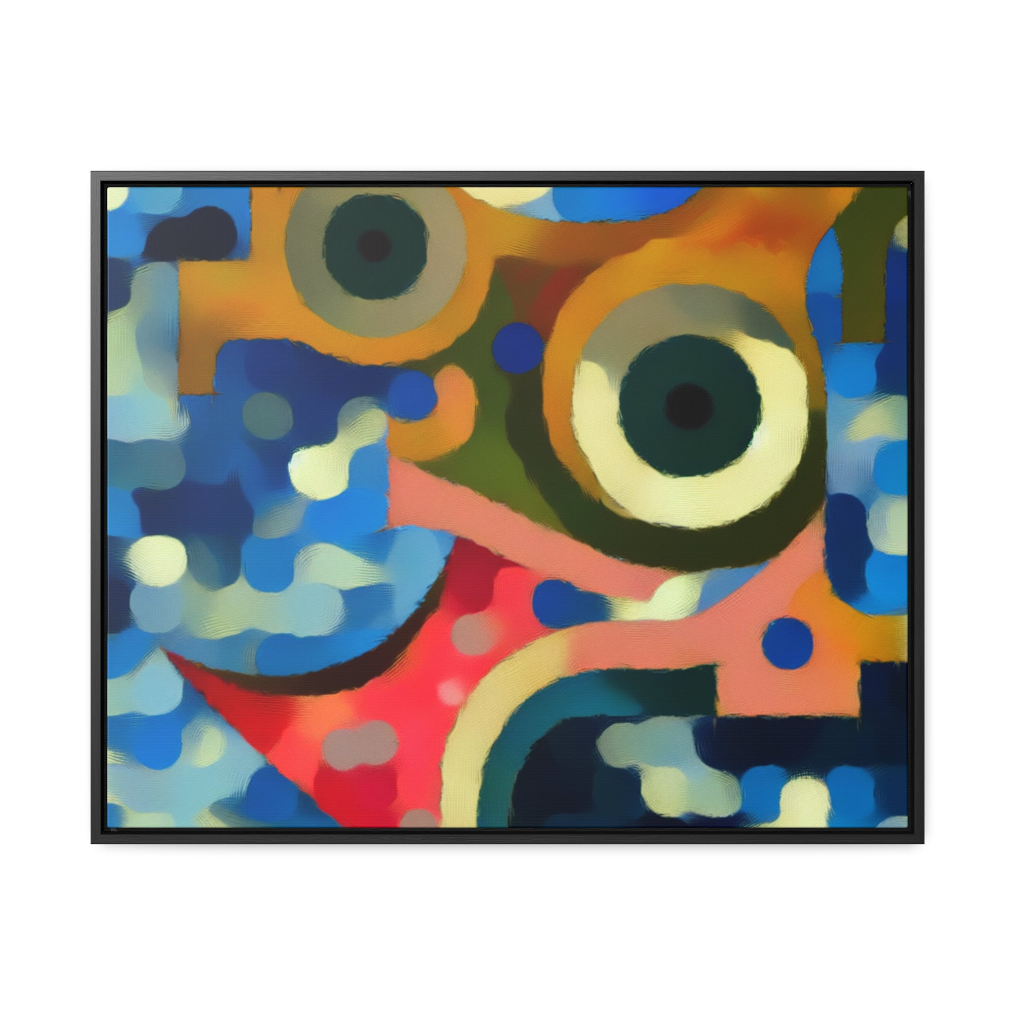 Oceanic Whispers and Kaleidoscope Dreams | Framed Canvas