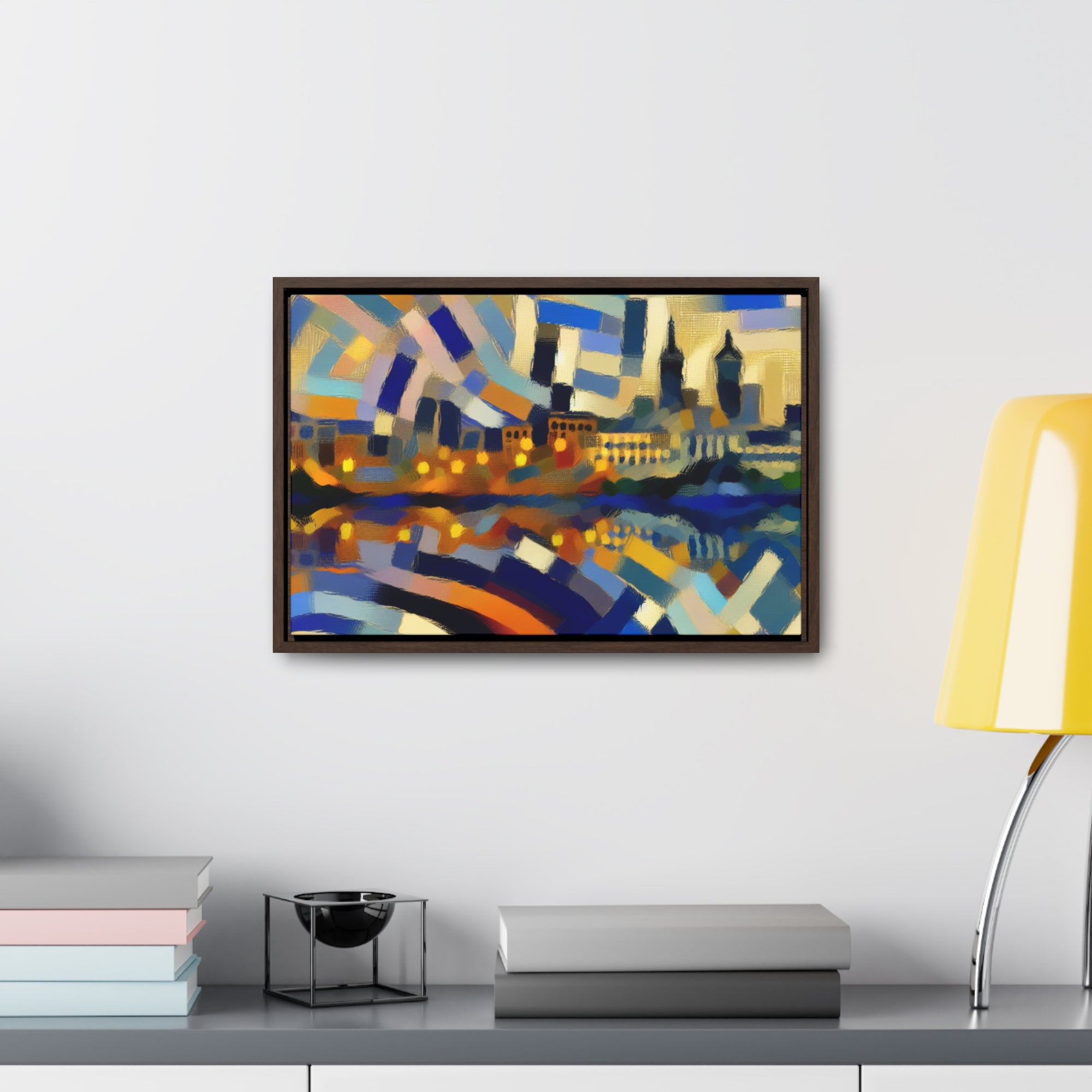 Urban Mirage and Flow | Framed Canvas